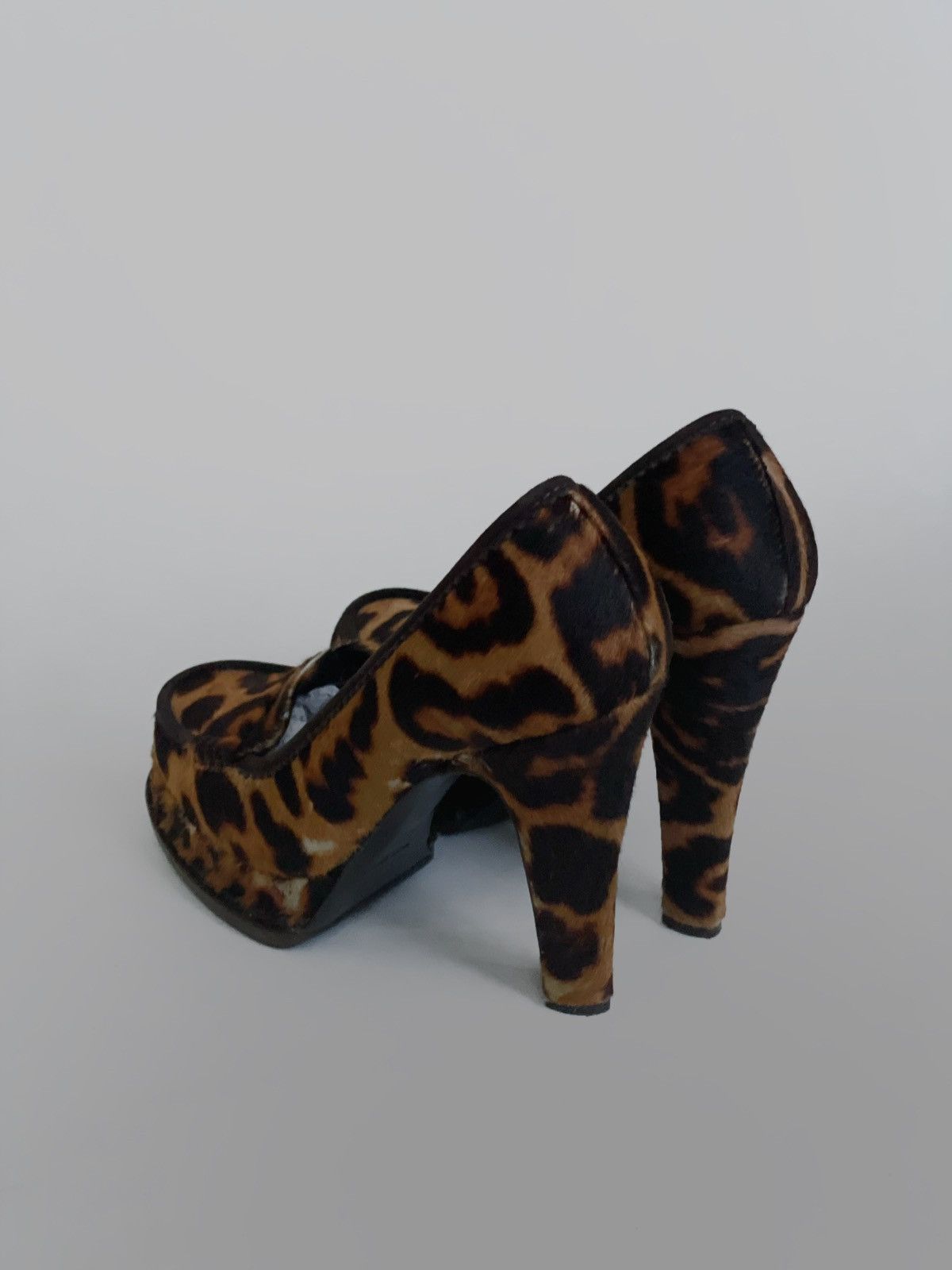 Other Vintage Saint Lauren fur leopard platform shoes Size US 9 / IT 39 - 3 Thumbnail