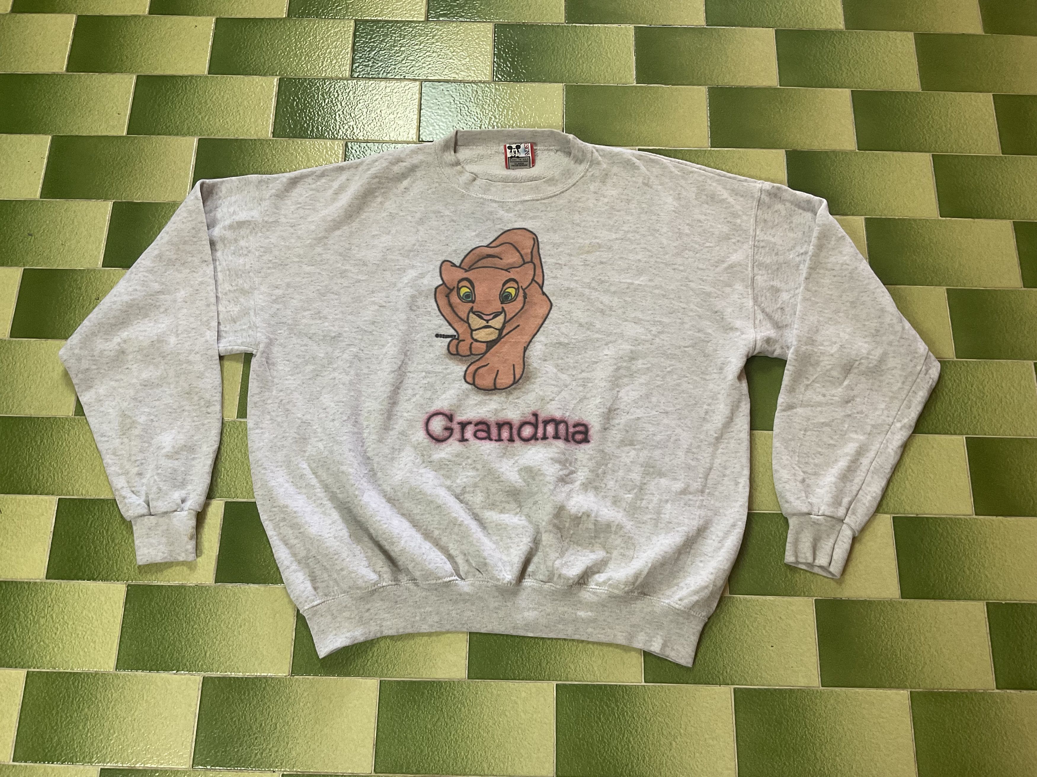 Cartoon Network Vintage 90s Disney Lion King Simba Nala Sarafina Sweatshirt Size US XL / EU 56 / 4 - 1 Thumbnail