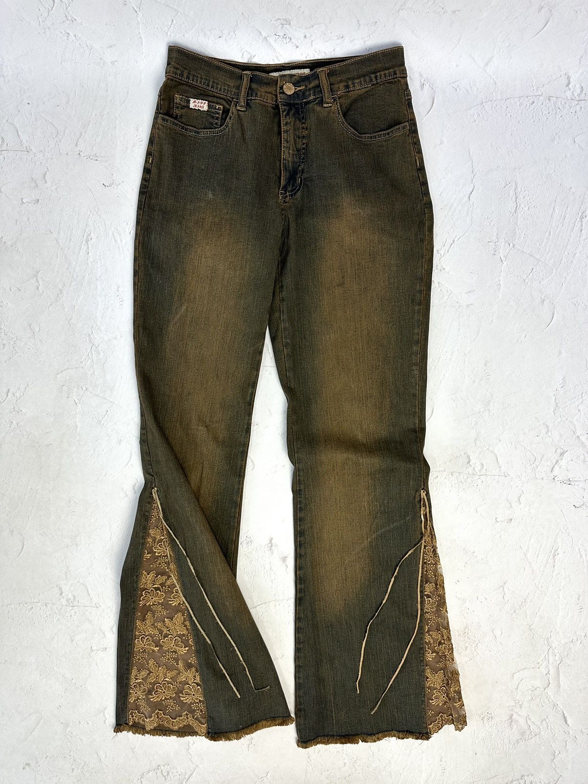 Beauty Beast × If Six Was Nine × Vintage Vintage Flared Washed Jeans Size 28" / US 6 / IT 42 - 2 Thumbnail