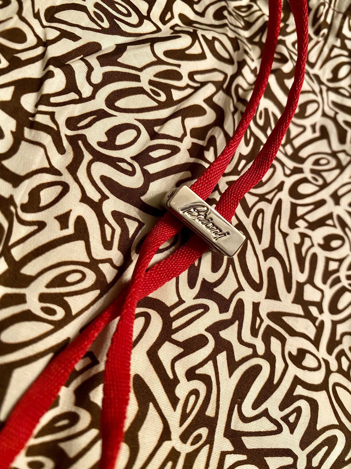 Brioni Brioni 🇮🇹 Oxblood Logo Script SeaMaster Resort Swim Trunk NWT Size US 34 / EU 50 - 14 Thumbnail