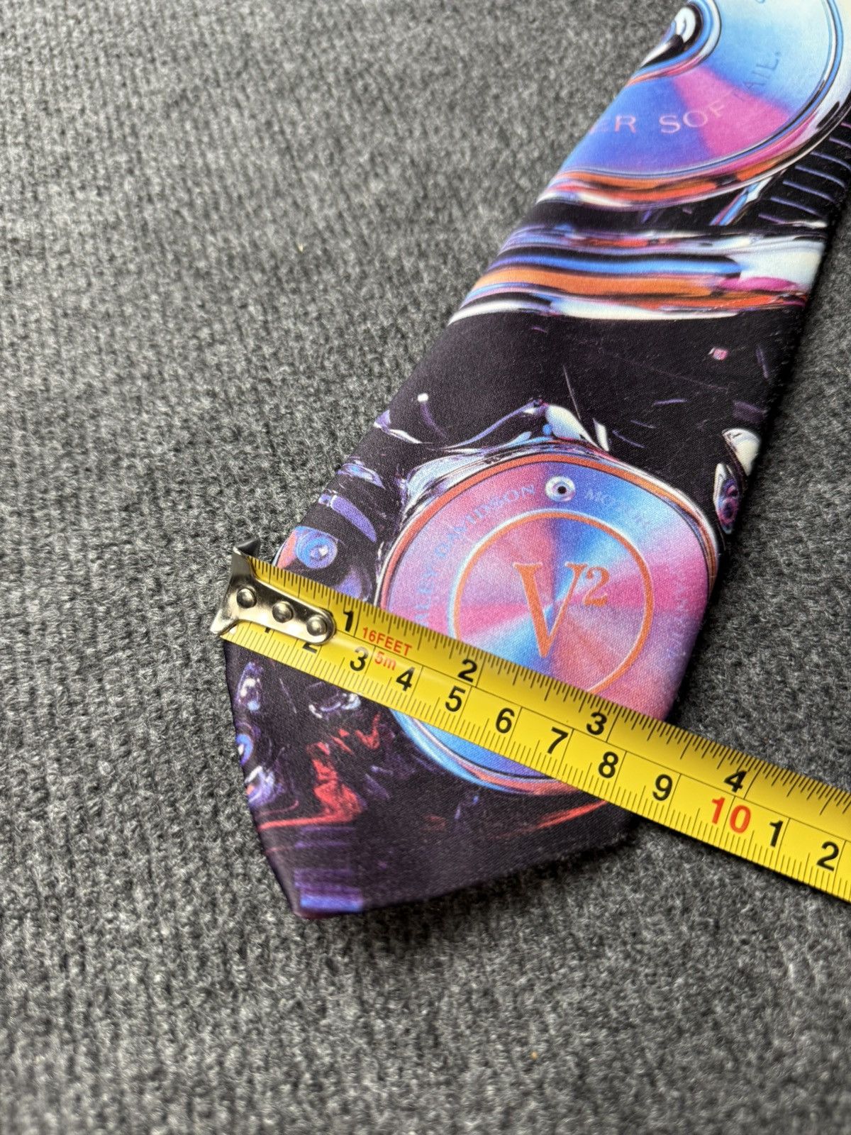Ralph Marlin 1992 Vintage Harley Davidson Ralph Marlin V Twin Tie USA Size ONE SIZE - 10 Thumbnail