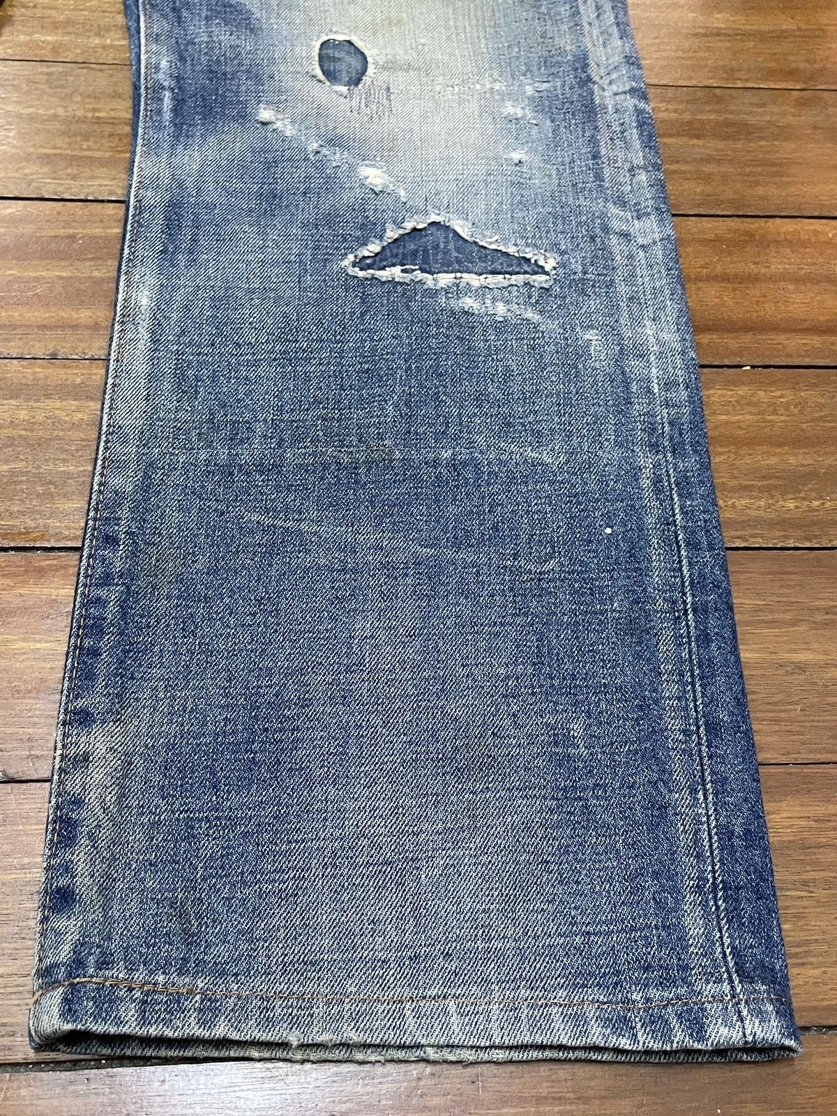 Eternal Very Rare Design Vintage Brand Eternal Ripped Jeans 1990s Size US 34 / EU 50 - 6 Thumbnail