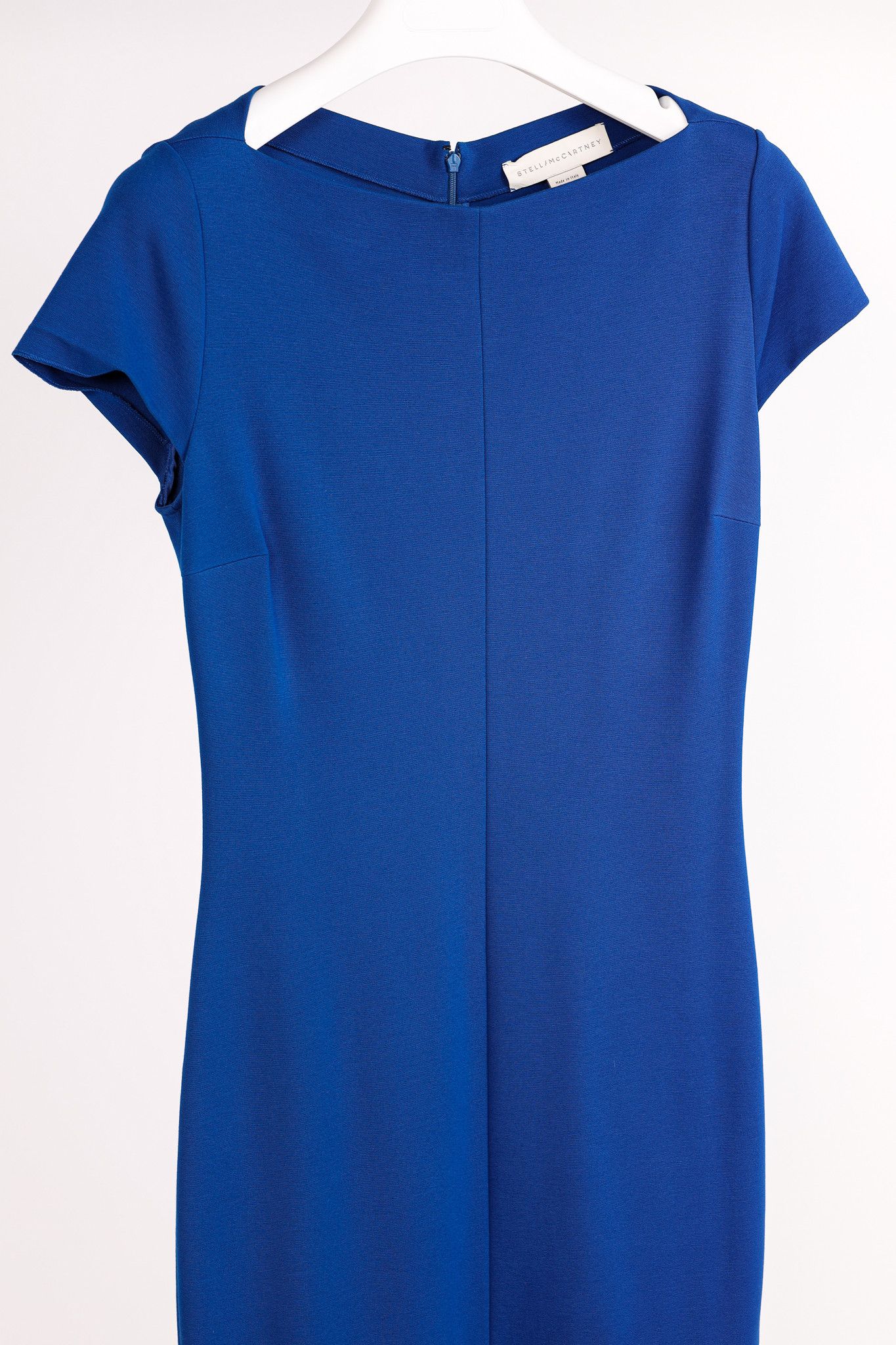 Stella McCartney Stella McCartney Blue Jersey Lace-Hem Dress Size L / US 10 / IT 46 - 3 Thumbnail