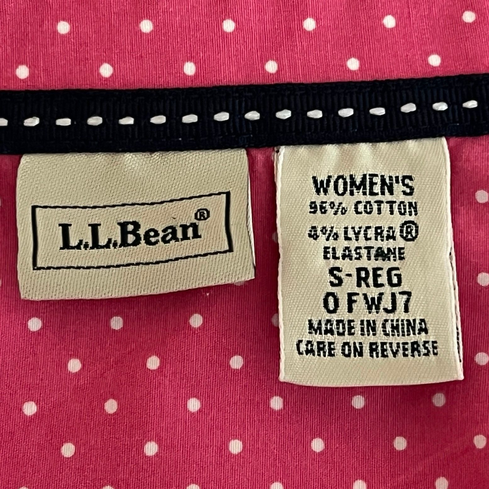 L.L. Bean LL Bean Small pink polka dot top long sleeved shirt, button Size S / US 4 / IT 40 - 8 Thumbnail