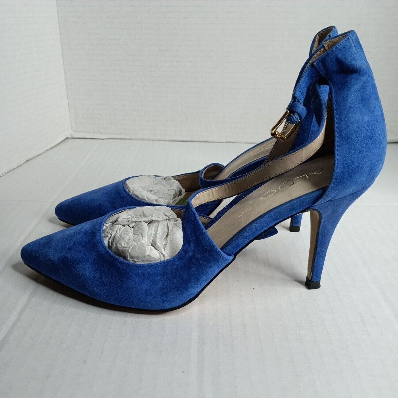 Aldo Aldo Women's Blue Suede High Heel Shoes Size 7 Ankle Strap Size US 7 / IT 37 - 5 Thumbnail