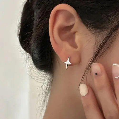 Other Star Geometric Hoop Earring Size ONE SIZE - 6 Thumbnail