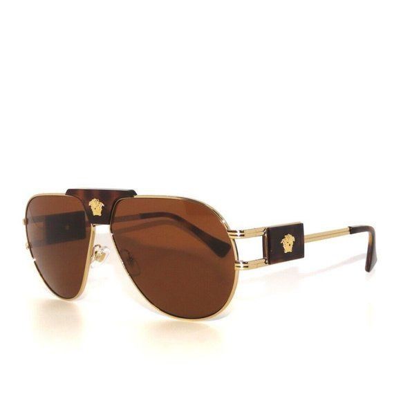 image of NWT Versace Ve2252 - 147073 Sunglasses in Brown, Men's