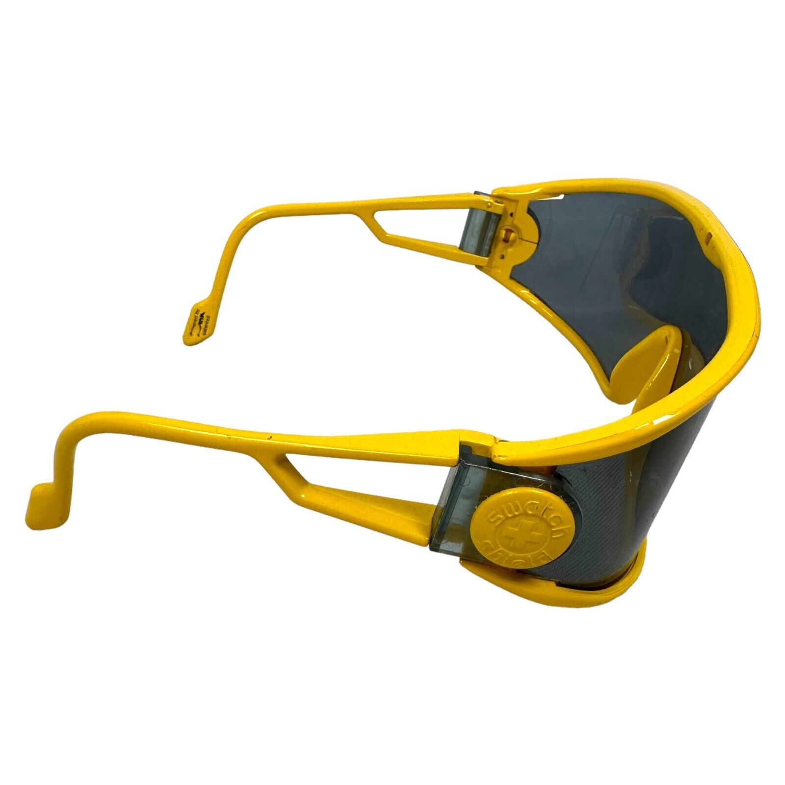 The Unbranded Brand Vintage Alpina Swatch Shield Sunglasses Yellow 80s Macho Man Size ONE SIZE - 4 Thumbnail