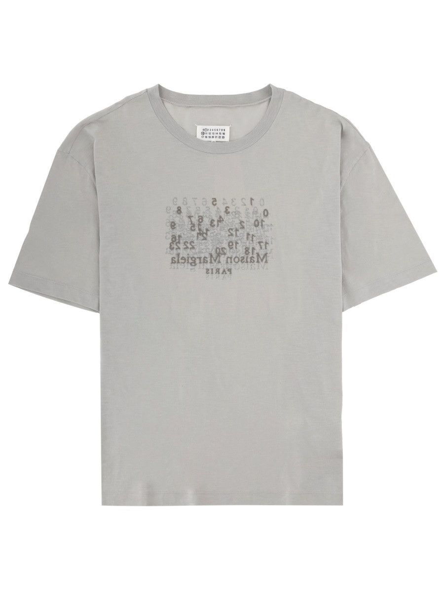 Maison Margiela MAISON MARGIELA T-SHIRT CON STAMPA - GREY Size US L / EU 52-54 / 3 - 1 Thumbnail