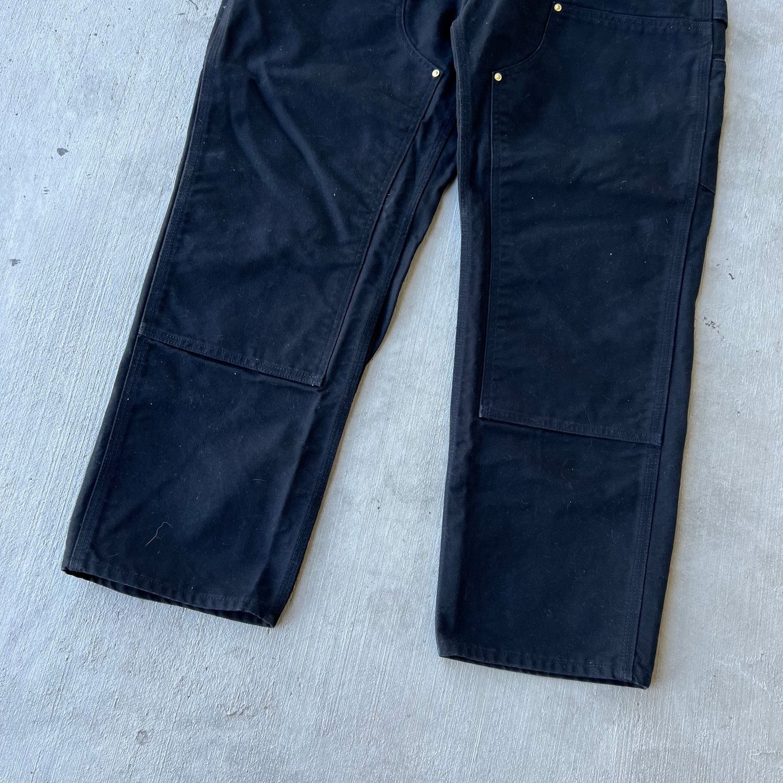 Carhartt × Vintage Carhartt black double knee work wear carpenter pants Size US 35 - 3 Thumbnail