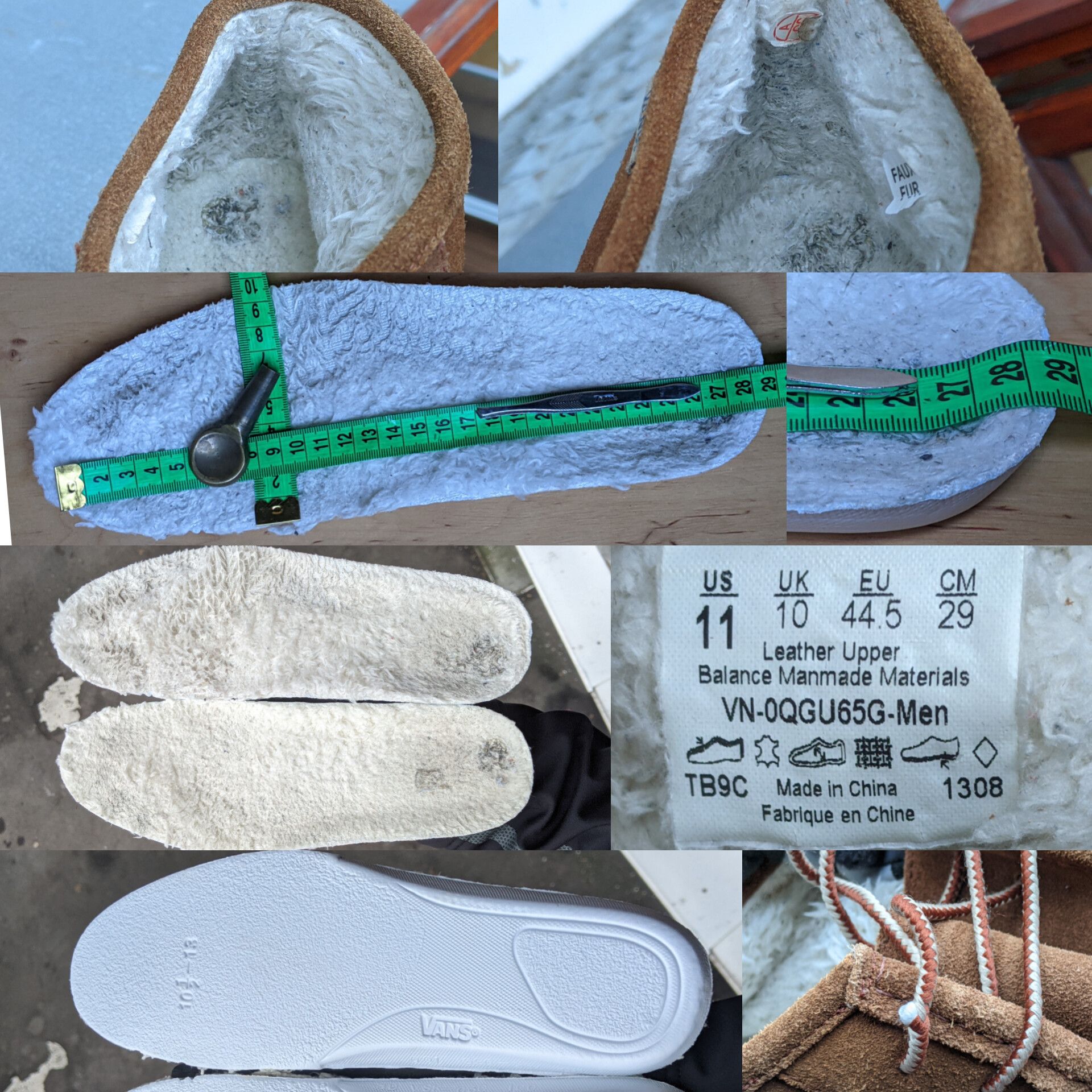 Vans Vans Rata Mid Fleece Chukka Shoes Timberland Polo Clarks UGG Size US 11 / EU 44 - 7 Thumbnail