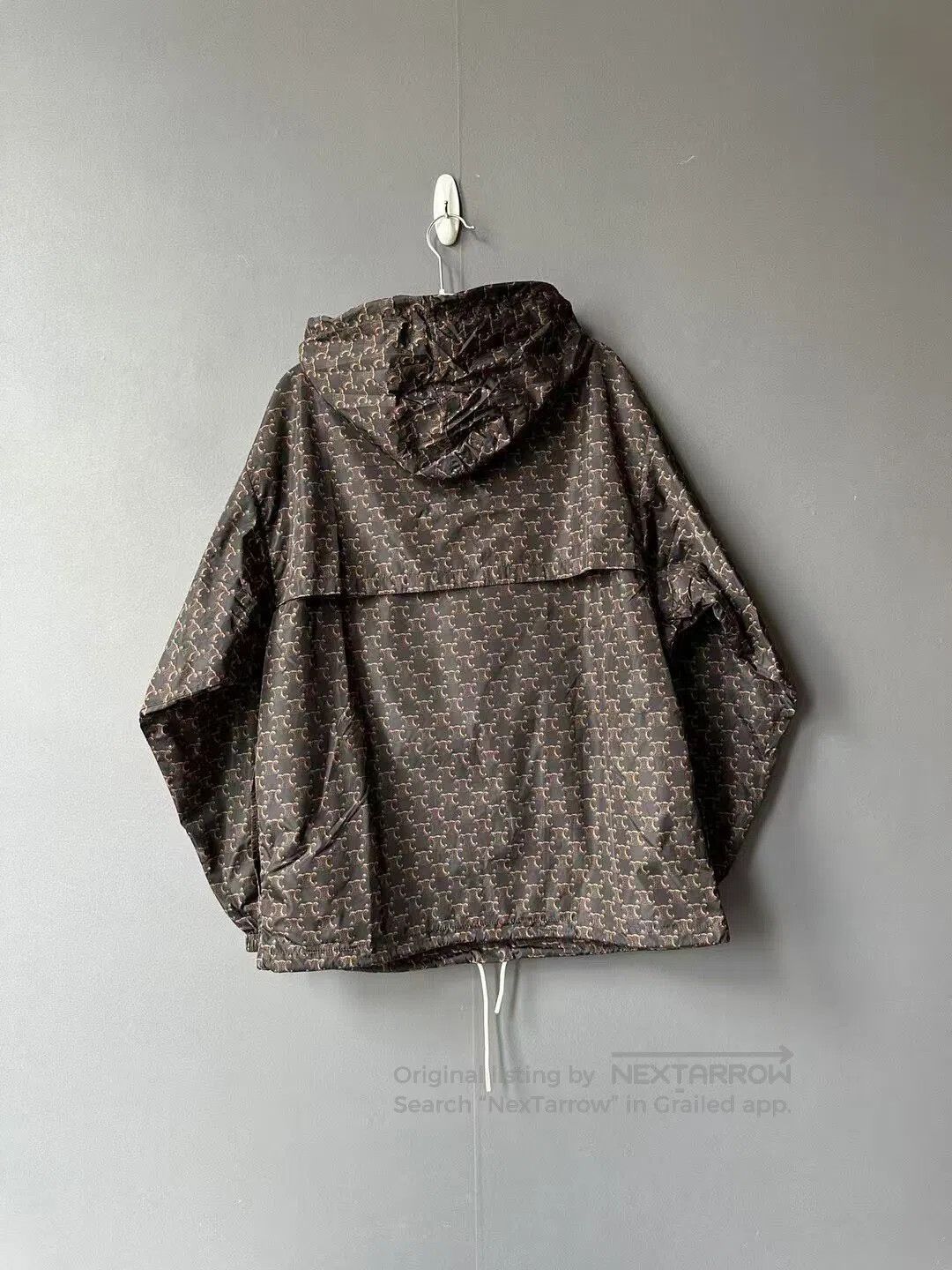 Celine CELINE Brown All-Over Print Half-Zip Shell Jacket| Size XS / US 0-2 / IT 36-38 - 2 Thumbnail