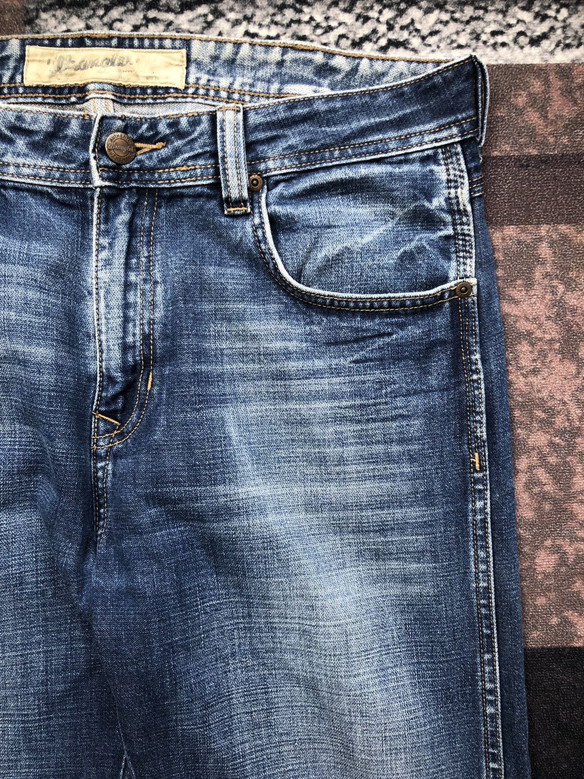 Vintage Vintage Wrangler Regular Fit Straight Jeans Size US 35 - 3 Thumbnail