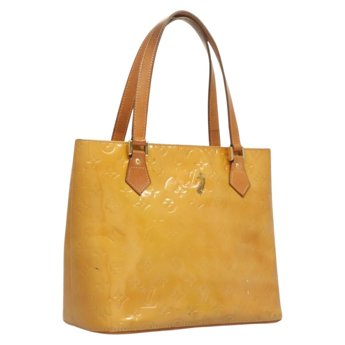 Louis Vuitton LOUIS VUITTON Monogram Vernis Houston Hand Bag Beige M91004 Size ONE SIZE - 1 Thumbnail