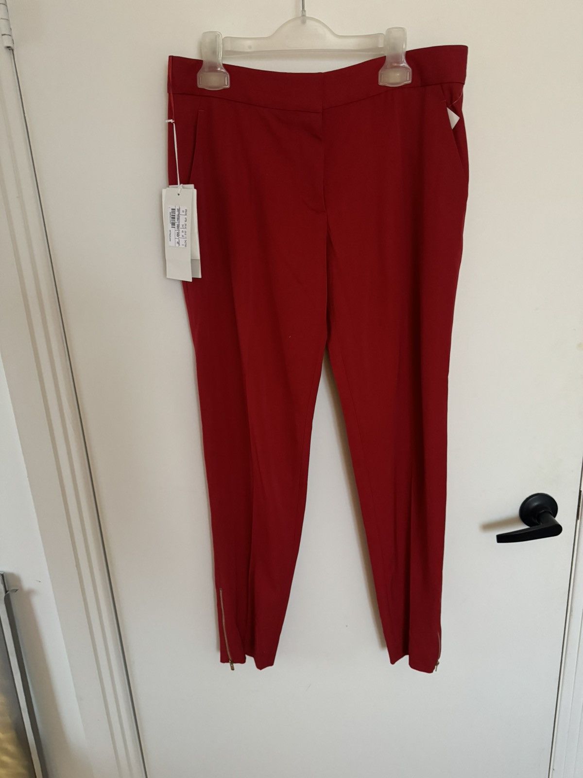Stella McCartney BNWT Stella McCartney 42 red trousers elegant zip Size 28" / US 6 / IT 42 - 8 Thumbnail