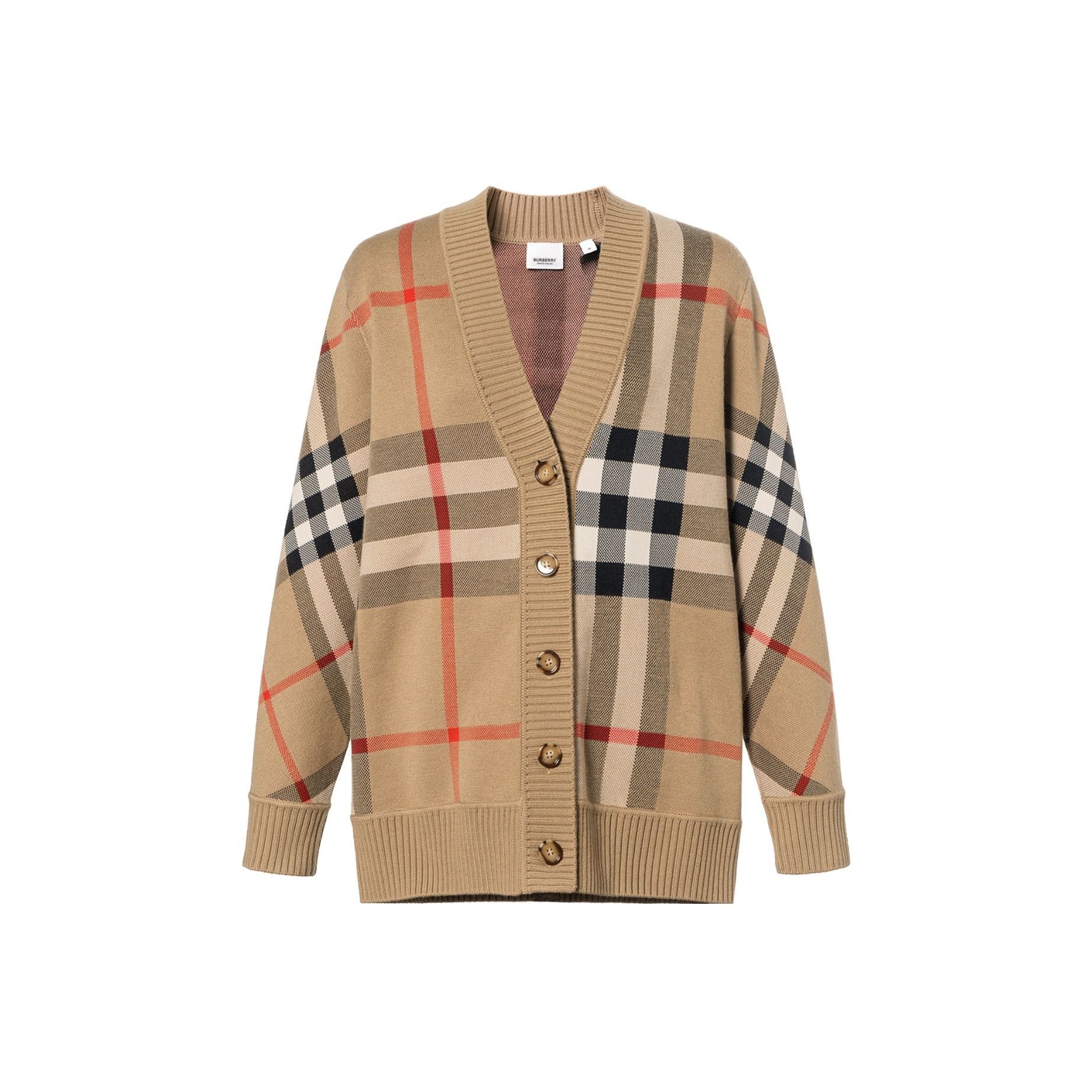 Burberry Burberry Check Knit Cardigan Size XS Size XS / US 0-2 / IT 36-38 - 1 Thumbnail