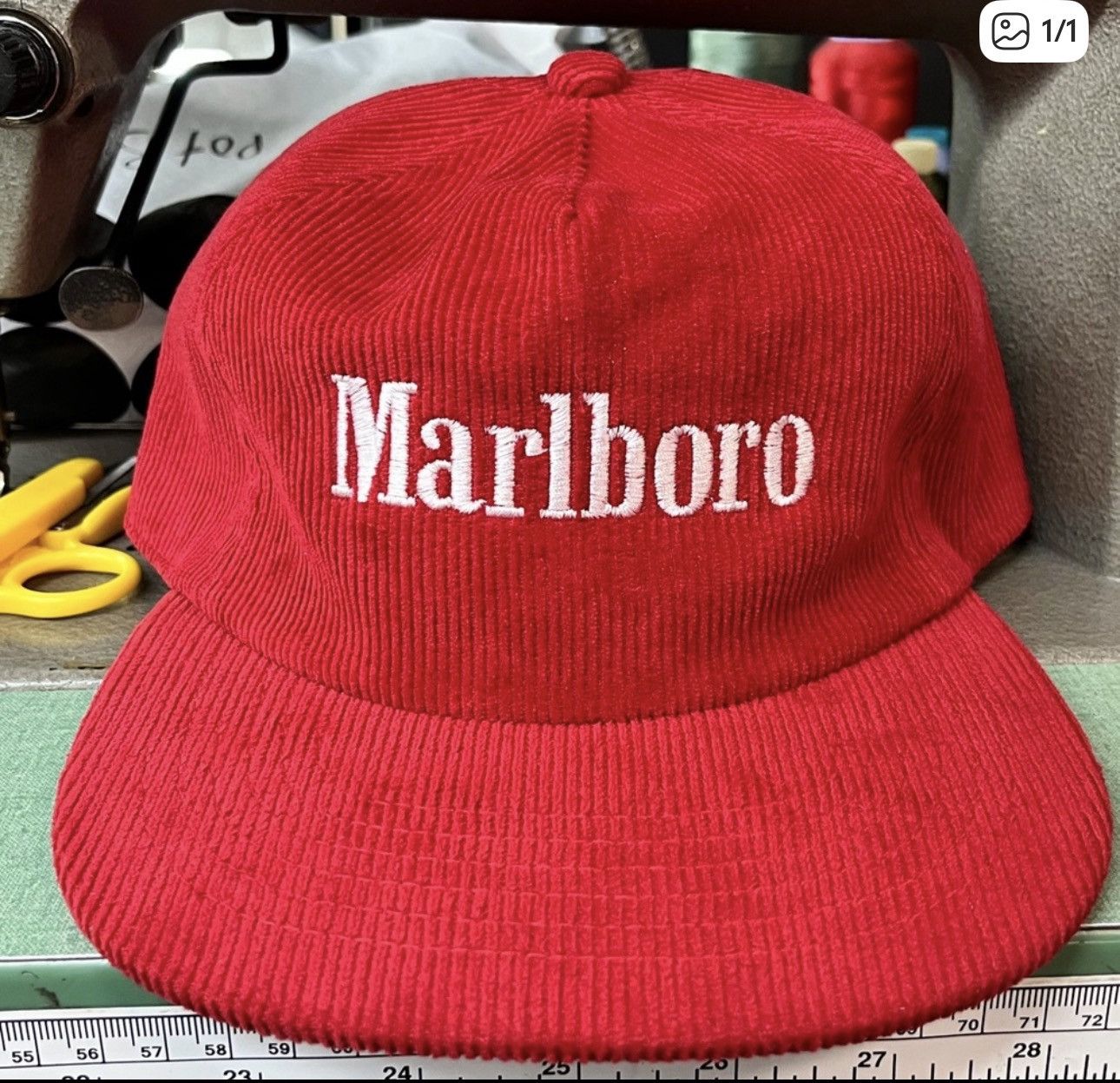 Marlboro Corduroy Marlboro Hat Size ONE SIZE - 1 Preview