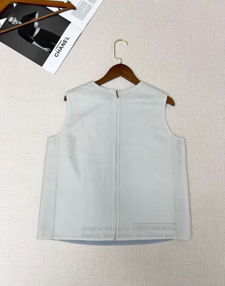 Hermes Hermes Double-sided cashmere sleeveless top Size S / US 4 / IT 40 - 4 Thumbnail