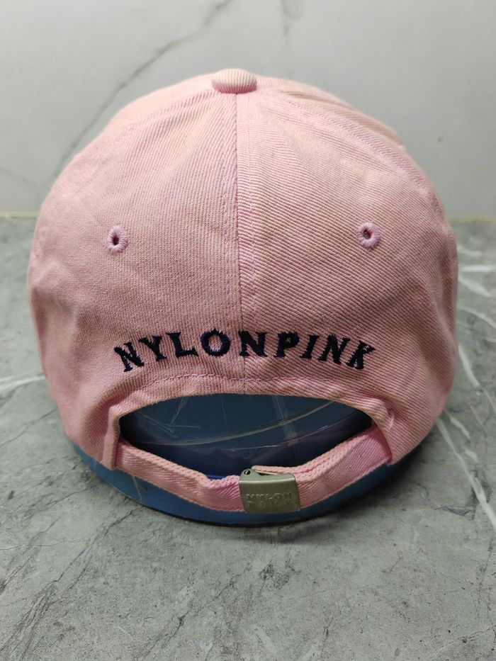 Japanese Brand Vintage Nylon Pink Distressed Style Cap Hat Size ONE SIZE - 4 Thumbnail