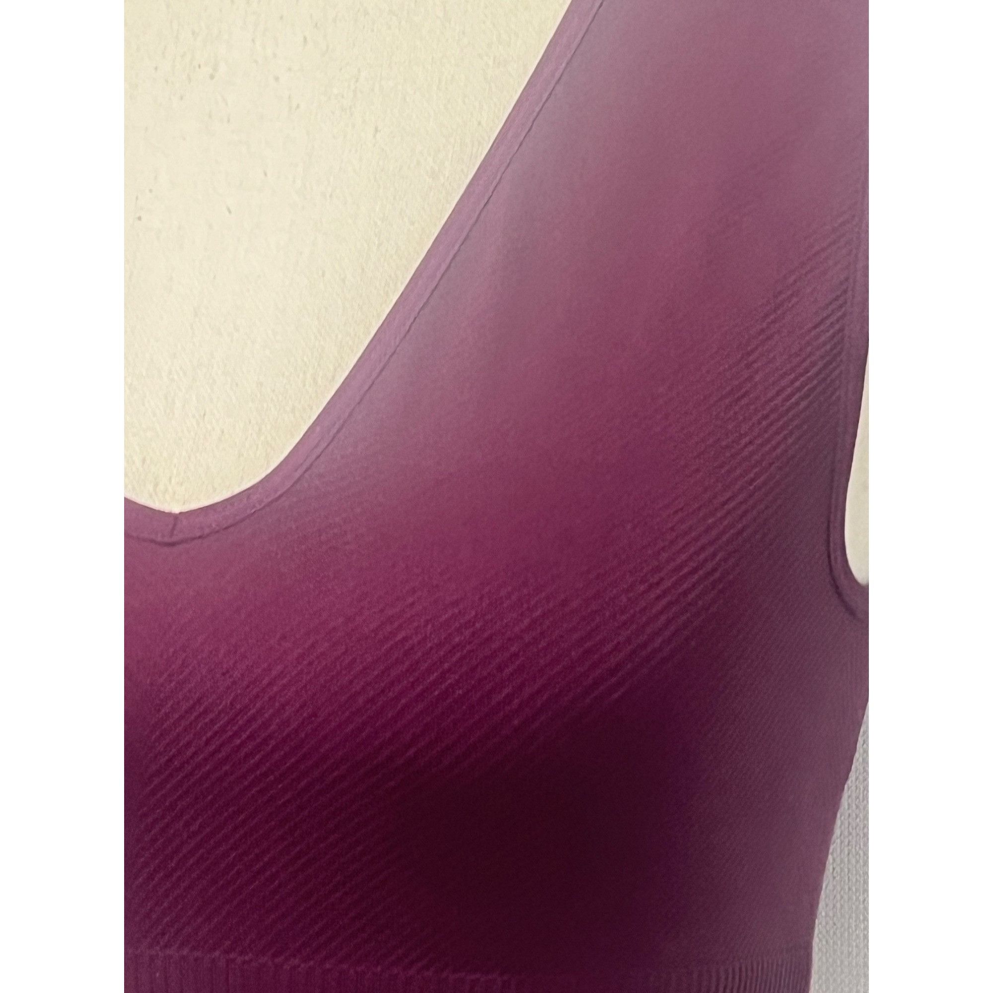 Topshop Topshop Seamless V Neck Bralette in Plum, Sz. M/L (US 8-12) Size ONE SIZE - 15 Thumbnail