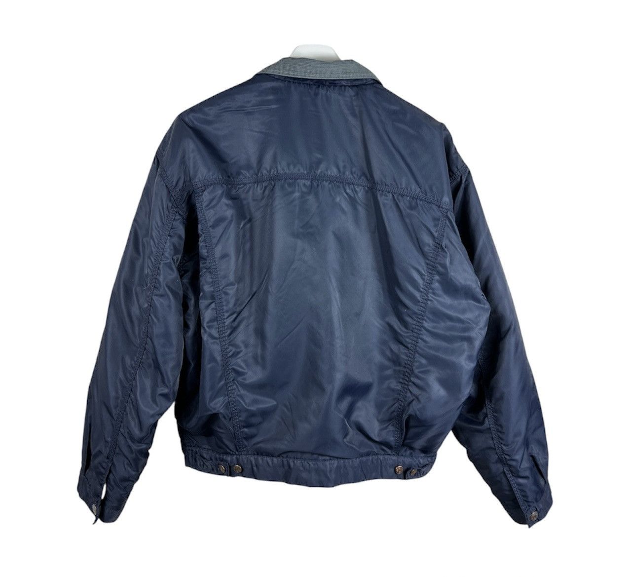 Diesel Vintage 90s Diesel denver navy cropped nylon jacket italy Size US L / EU 52-54 / 3 - 2 Thumbnail