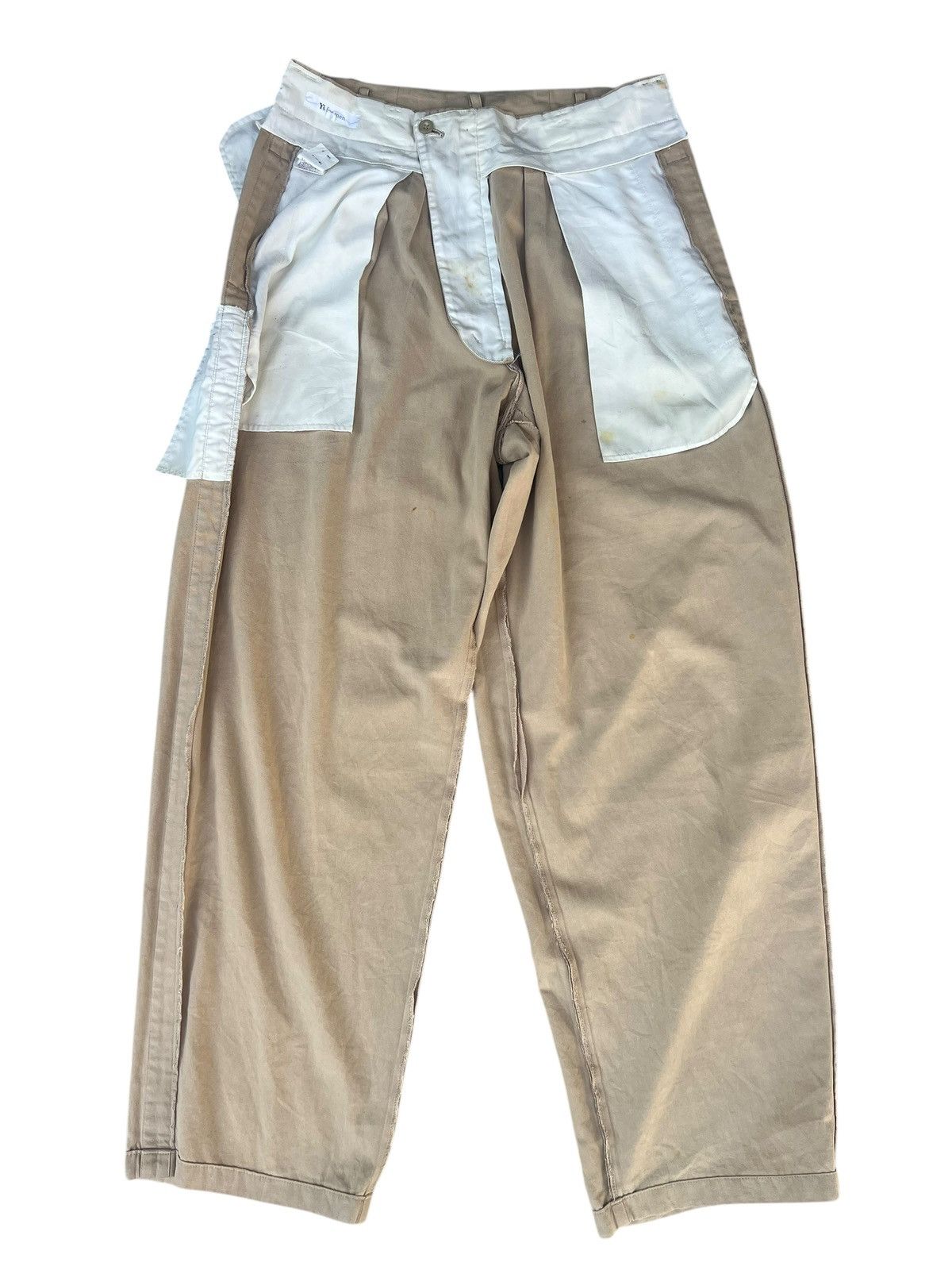 Yohji Yamamoto A/W 1993 Yohji Yamamoto Y’s For Men Stains Baggy Trouser Size US 31 - 22 Thumbnail