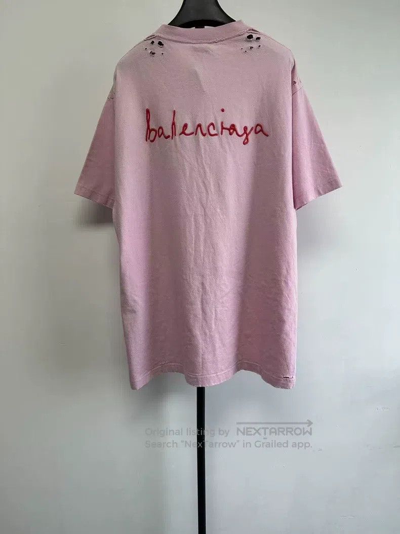 Balenciaga Balenciaga Solid Color Heart Shape Casual Round Neck Short Size US XS / EU 42 / 0 - 2 Thumbnail