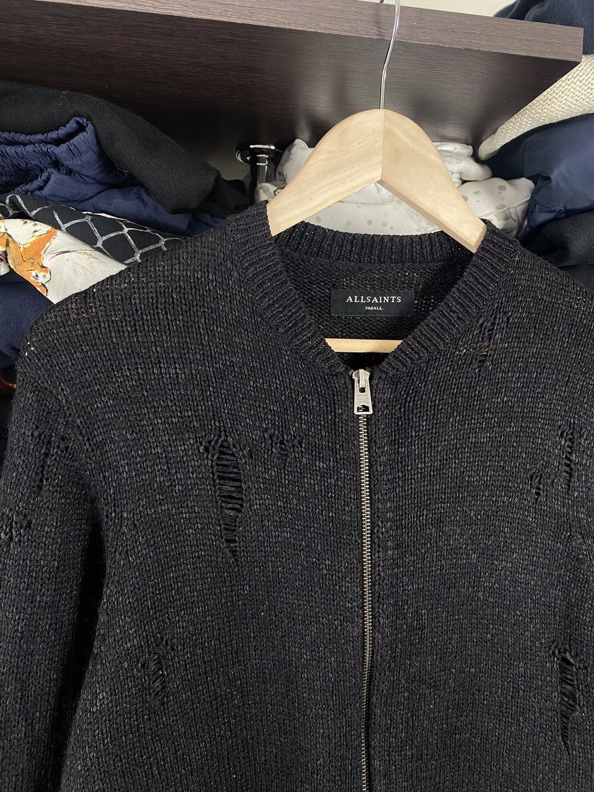 Allsaints × Designer Allsaints Heavyweight Knit Fisherman Japan Style Y2K Sweater Size US S / EU 44-46 / 1 - 4 Thumbnail