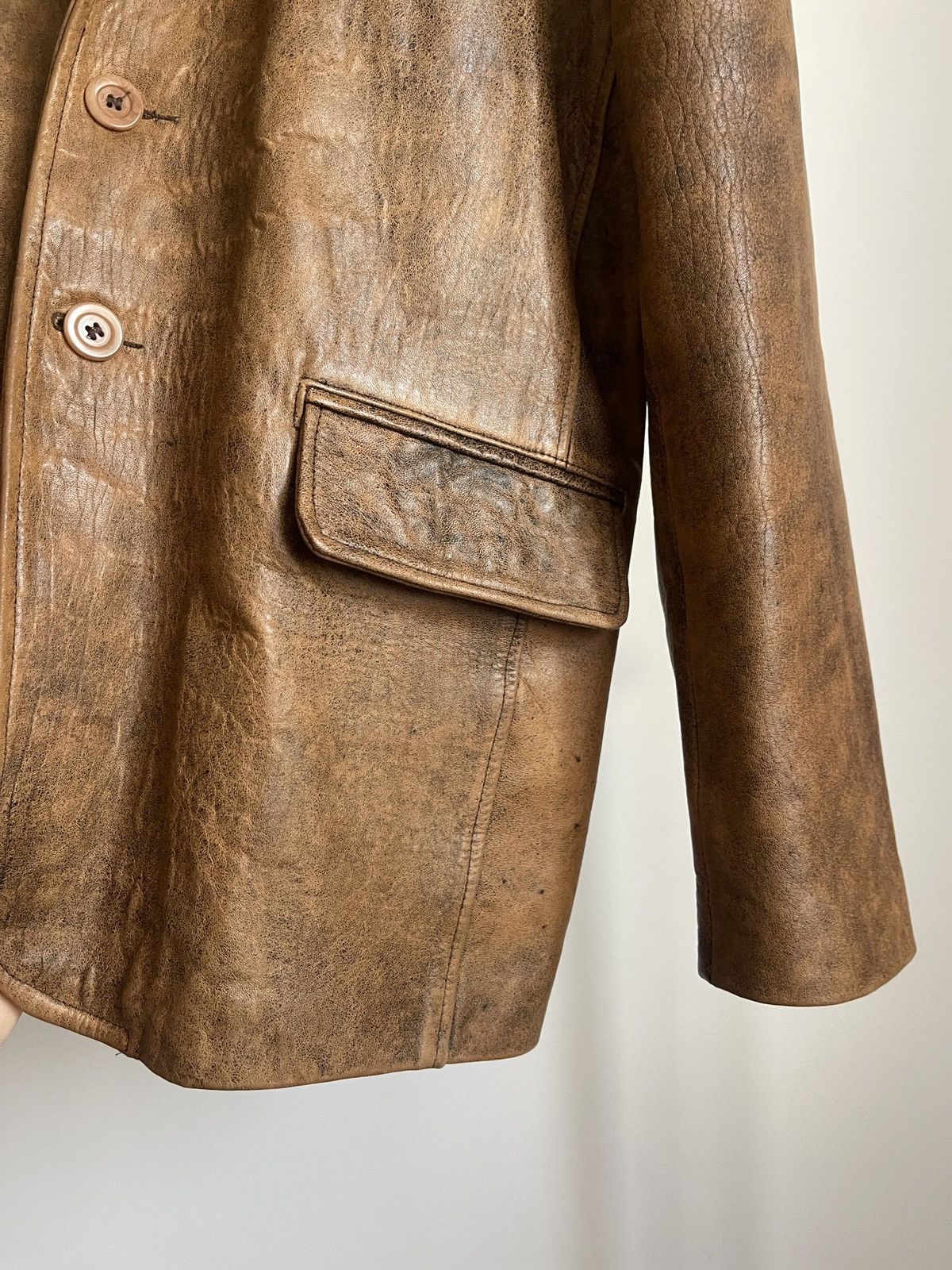 Vintage Vintage Mordex London Leather Blazer Jacket Made In UK 90s M Size US M / EU 48-50 / 2 - 5 Thumbnail