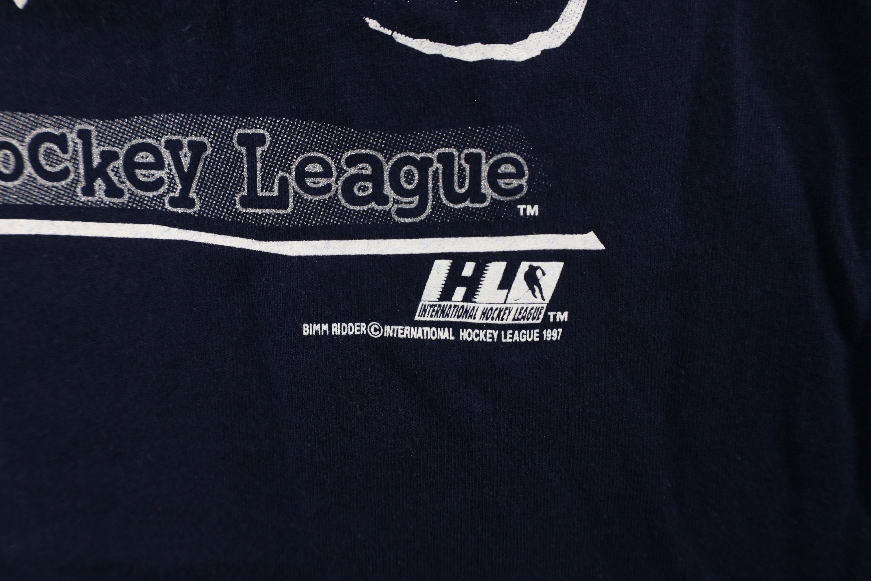 Vintage Vintage 90s International Houston Aeros Hockey T-Shirt Size US XL / EU 56 / 4 - 6 Thumbnail