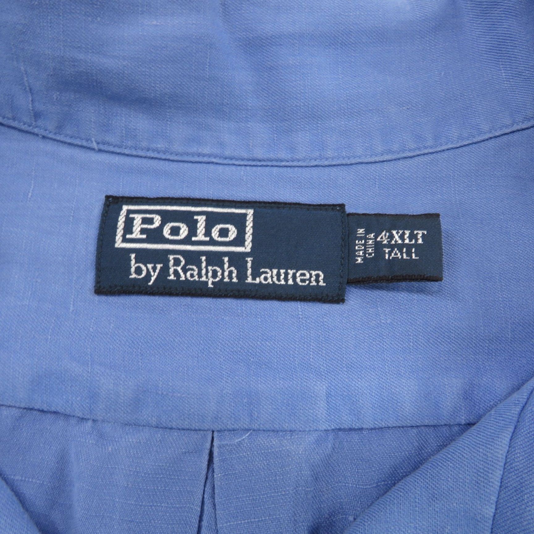 Polo Ralph Lauren VINTAGE Polo Ralph Lauren Shirt Men 4XLT Silk Linen Loop Camp Collar Yellow Pony 4XL Size US XXL / EU 58 / 5 - 5 Thumbnail