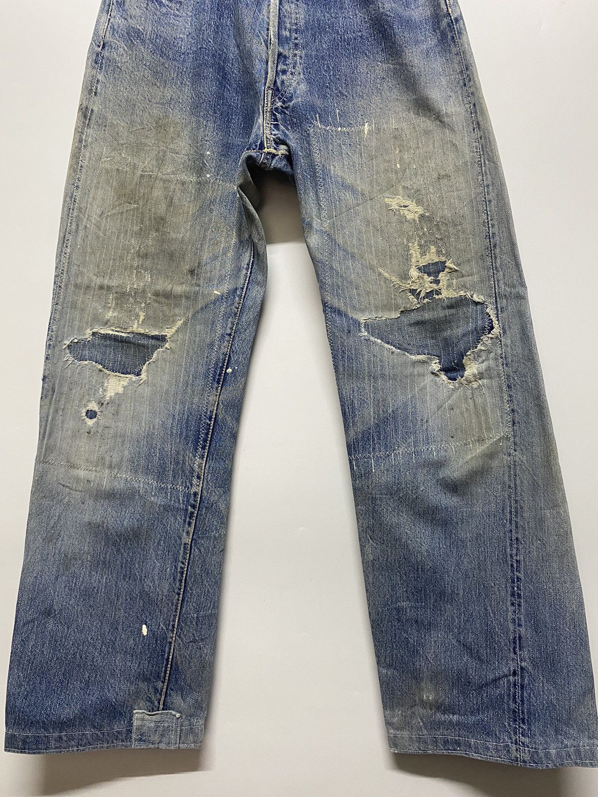 Japanese Brand × Vintage Vintage Ground-Alls Japanese Brand Distressed Denim Jeans Size US 30 / EU 46 - 6 Thumbnail