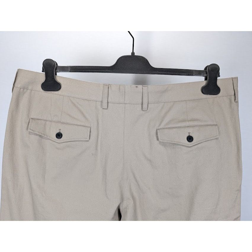 Saint Laurent Paris o1rshd1 Pleated Chino Bermuda Shorts Cotton Serge in Beige Size US 40 / EU 56 - 12 Thumbnail