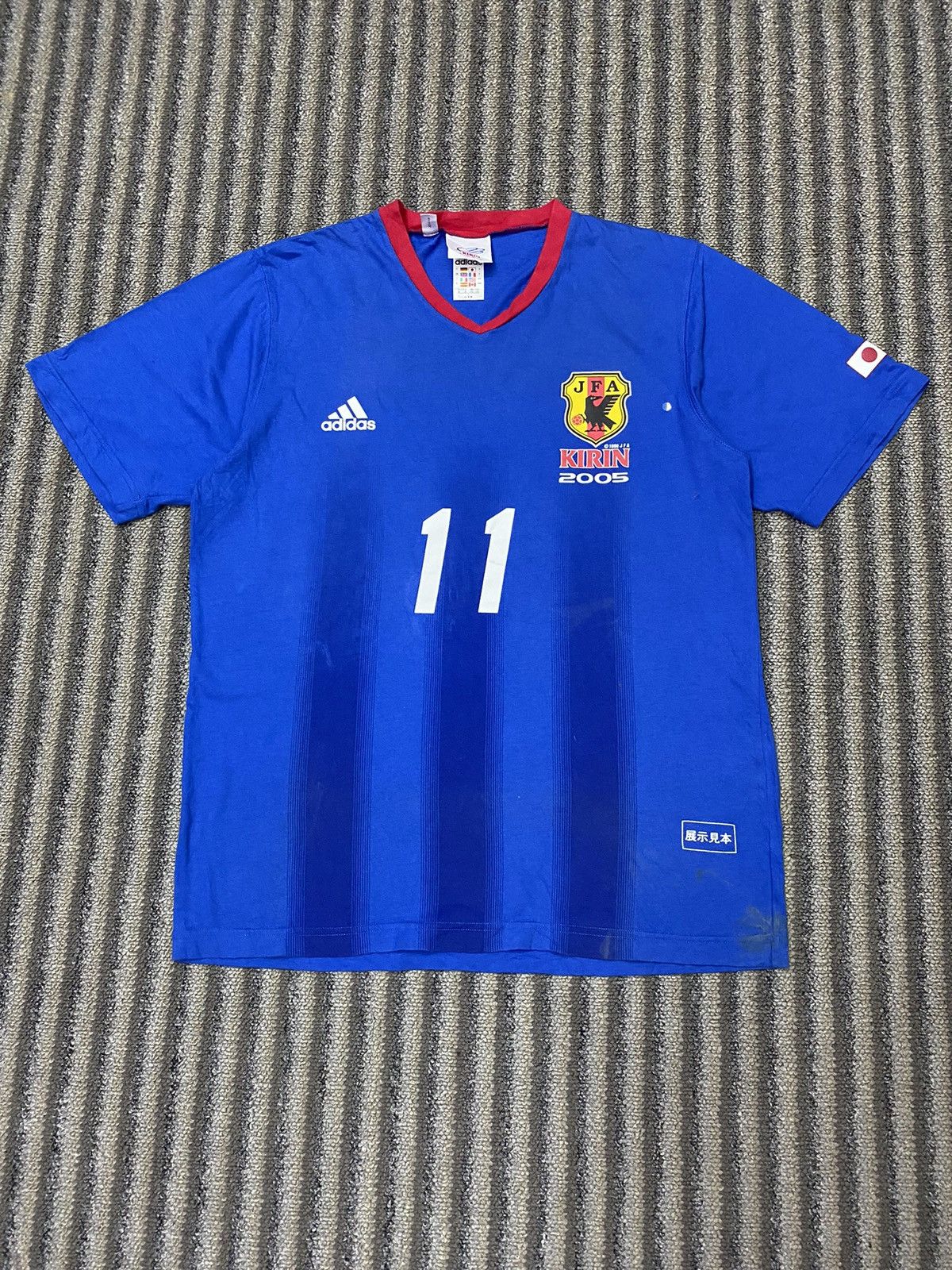 Adidas Adidas KIRIN 2005 JFA Tshirt Size US L / EU 52-54 / 3 - 2 Thumbnail