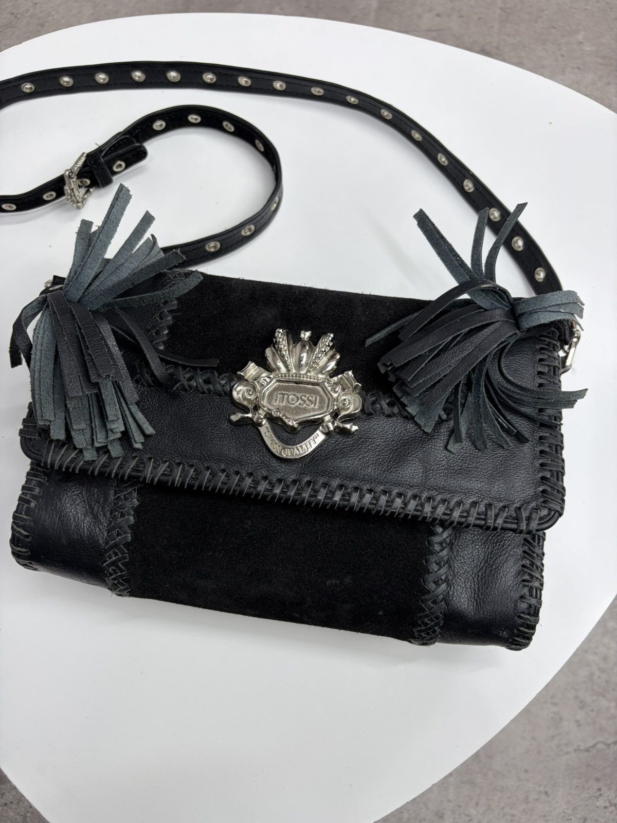 If Six Was Nine KMRii Style Archive Leather Shoulder Bag Punk Boho Y2K Size ONE SIZE - 4 Thumbnail