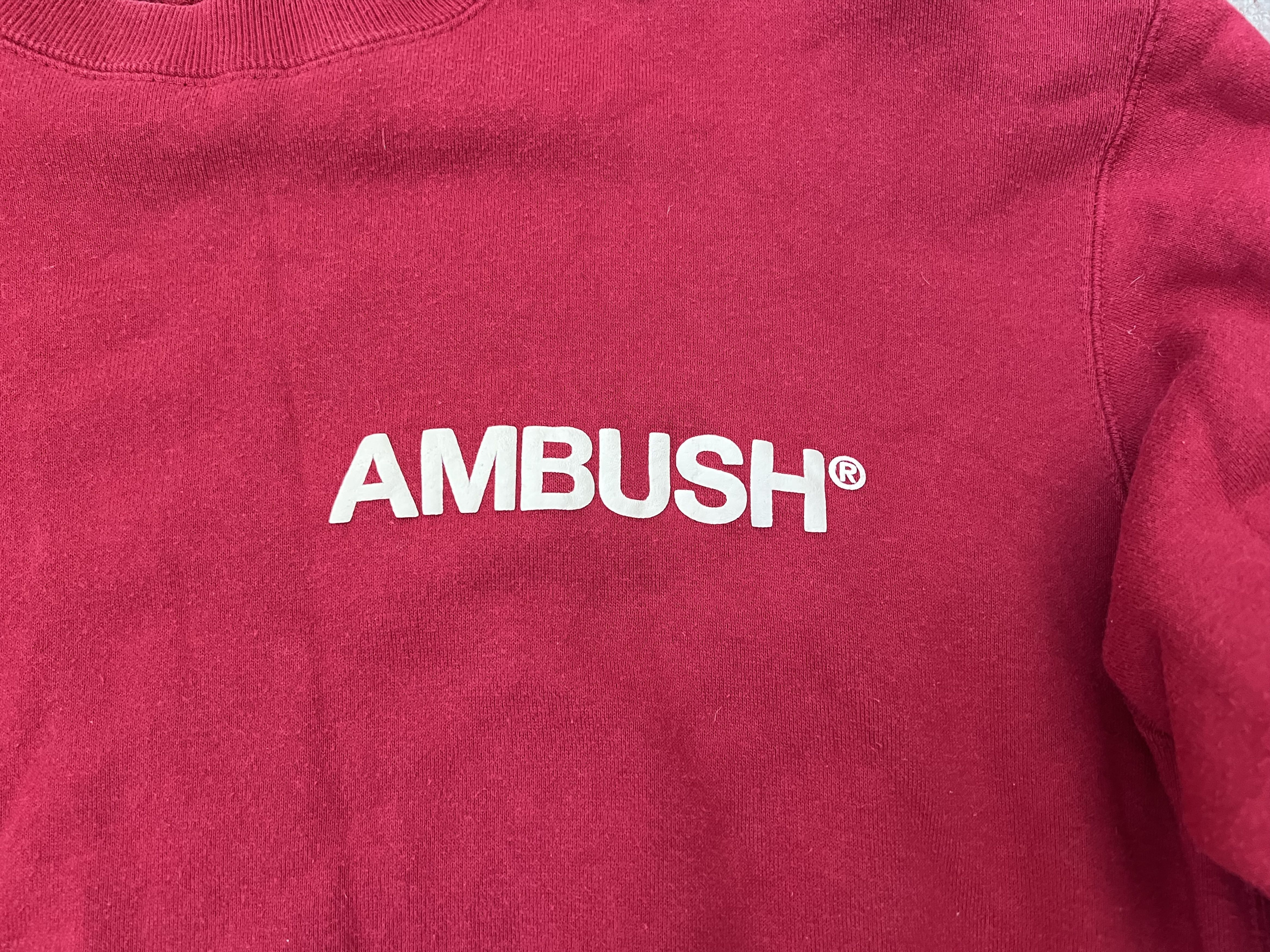Ambush Design Ambush Exclusive Rare Red Back Crewneck Size M 2 Size US M / EU 48-50 / 2 - 2 Thumbnail