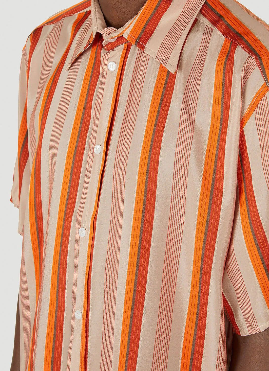(di)vision o1mle0424 Short Sleeve Shirt in Orange/Brown Size US S / EU 44-46 / 1 - 4 Thumbnail