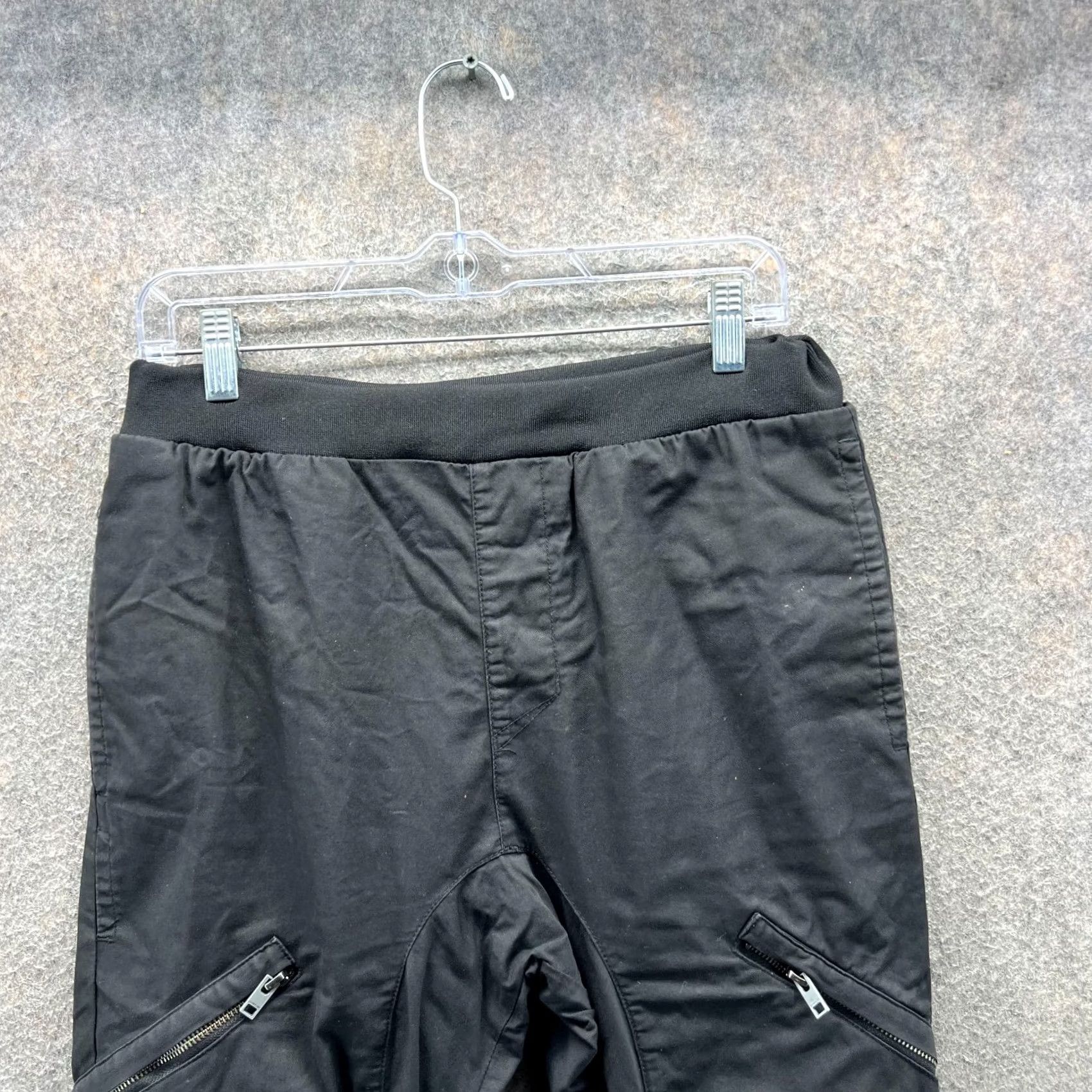 Zanerobe Zanerobe Pants Mens 32 Black Jogger Zip Detail Stretch Casual Sureshot Tapered Size US 32 / EU 48 - 7 Thumbnail
