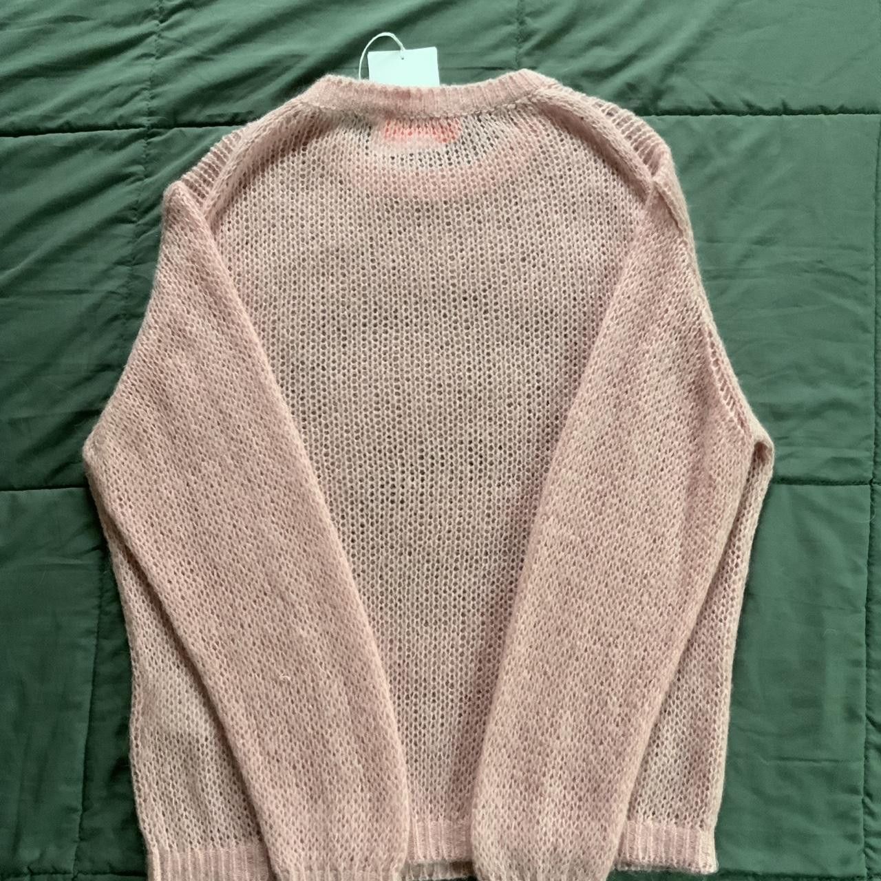Acne Studios Kitaly Glittered Logo Knit Sweater Size US L / EU 52-54 / 3 - 6 Thumbnail