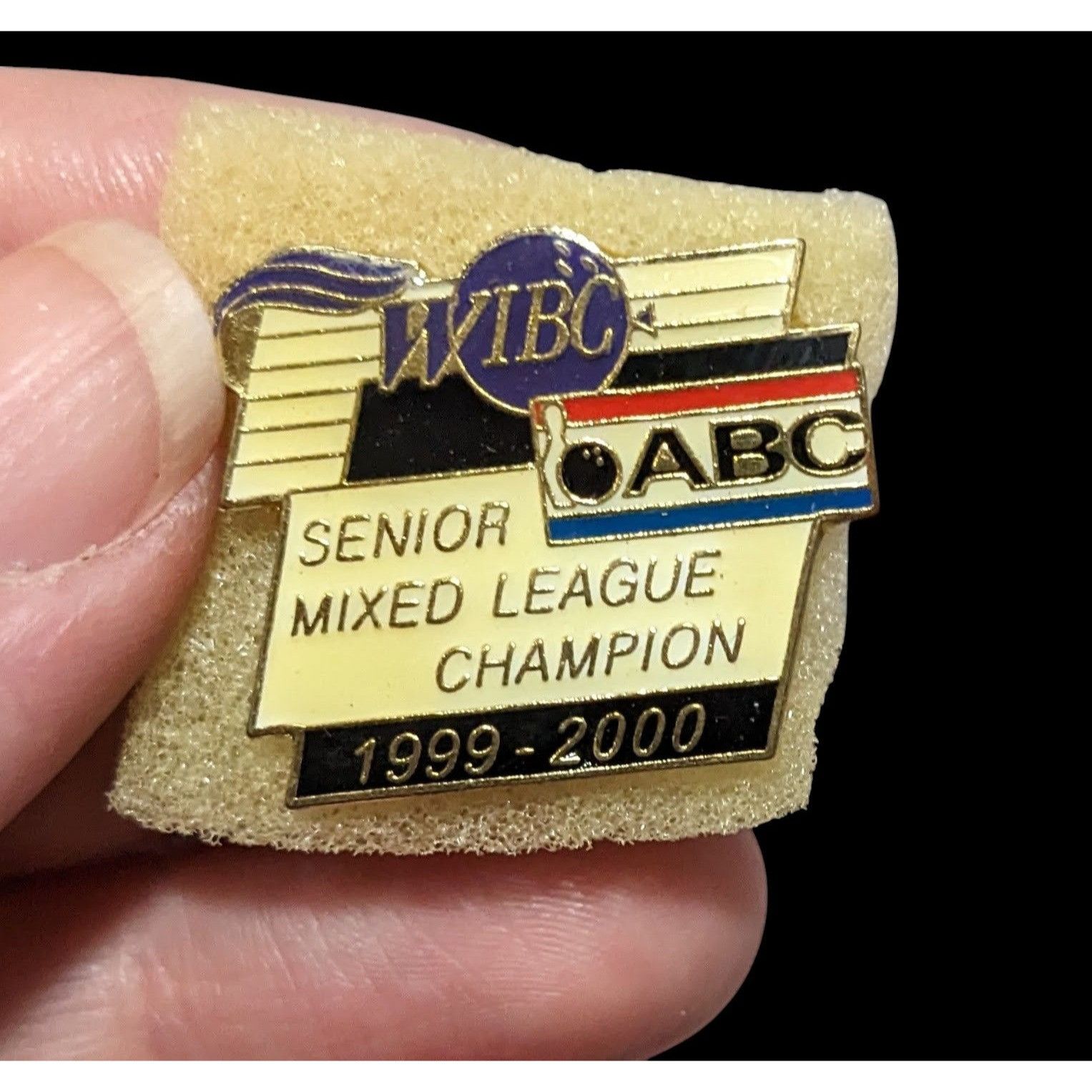 Other 1999-2000 WIBC ABC Senior Mixed League Champion Pin Size ONE SIZE - 1 Thumbnail