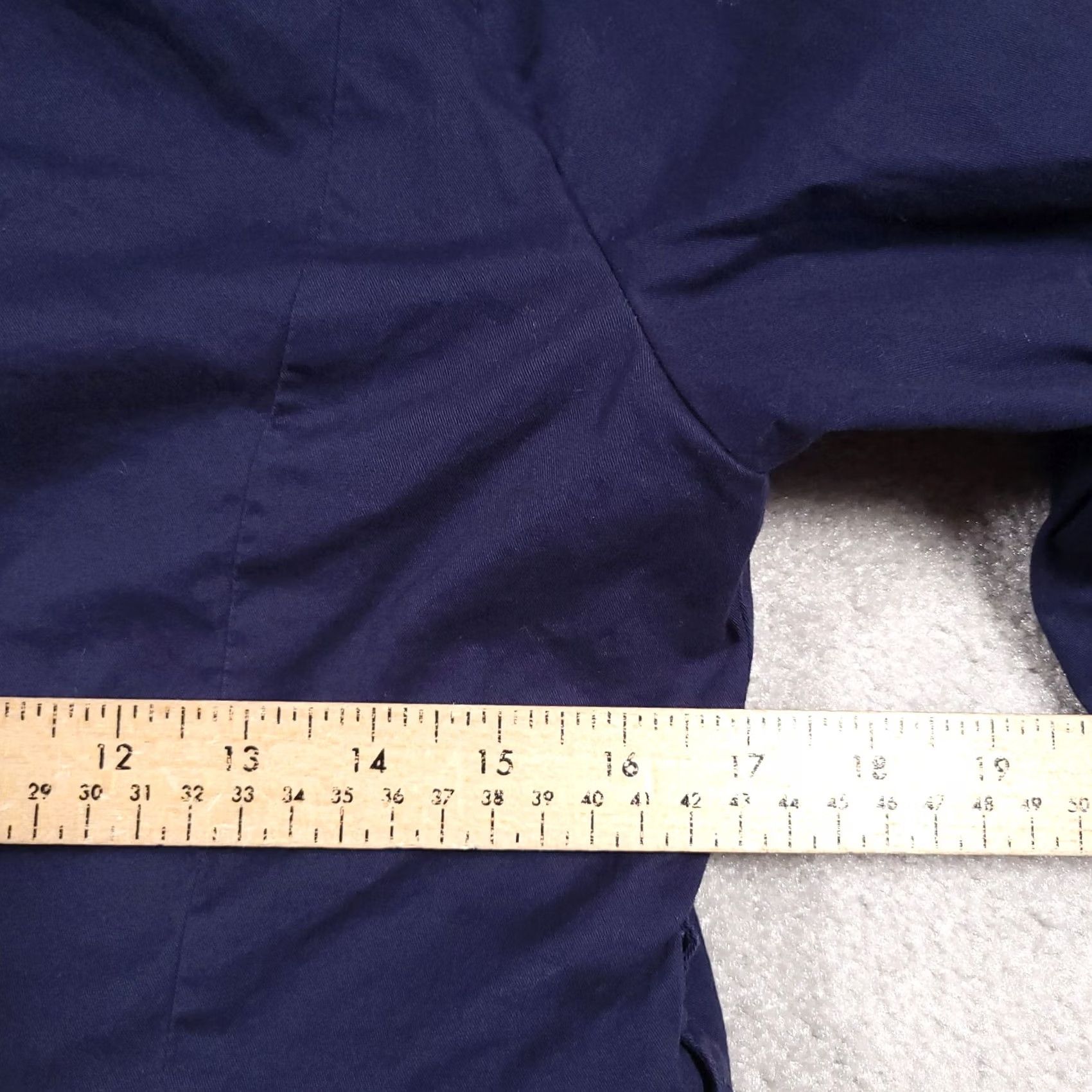 Vintage St John's Bay Blue Jacket Trench Coat Women's Small Button Front Lined Size S / US 4 / IT 40 - 6 Thumbnail
