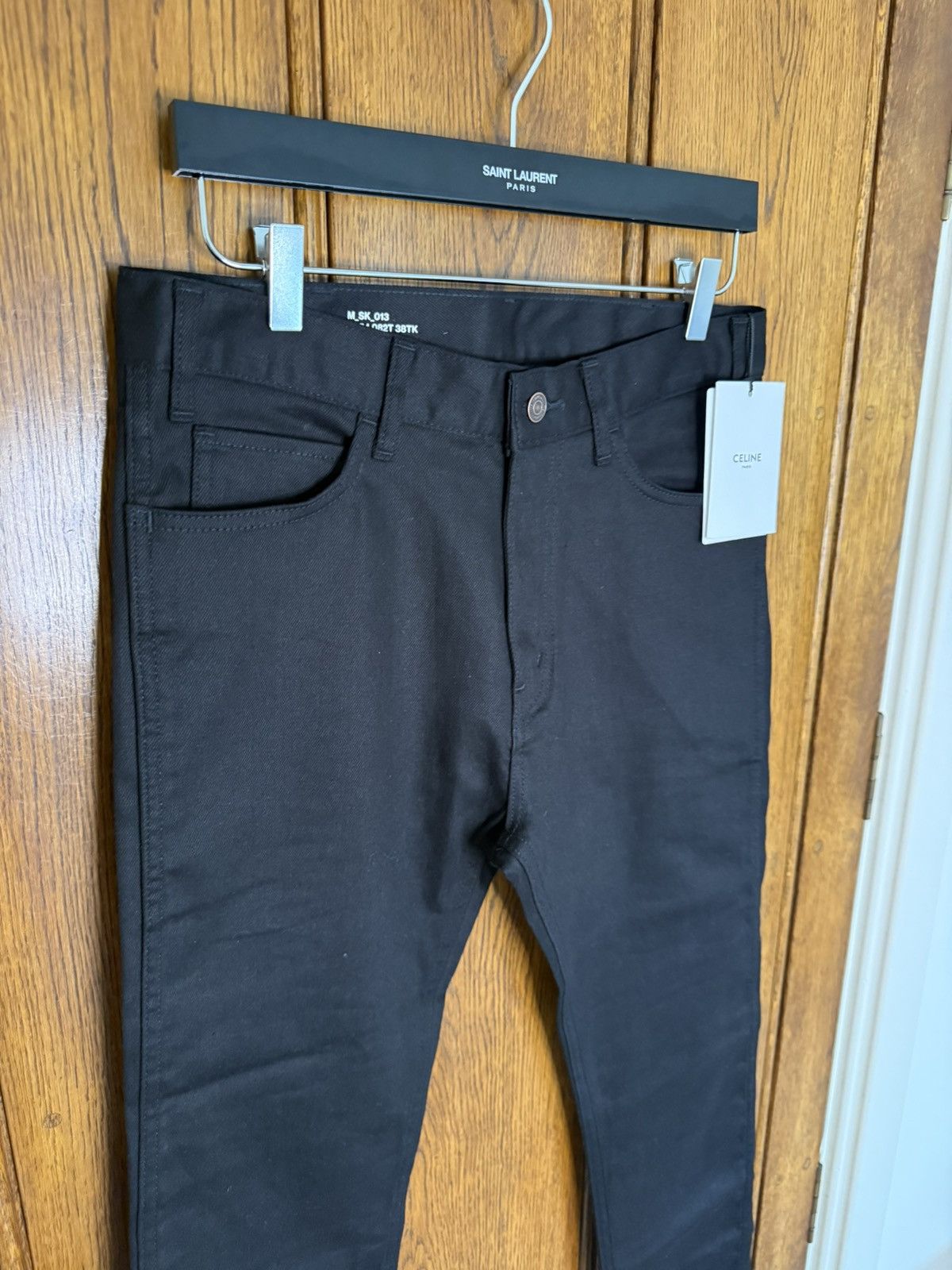 Celine $990 FW23 Celine Wiltern pure black skinny jeans Hedi 30 Size US 30 / EU 46 - 10 Thumbnail