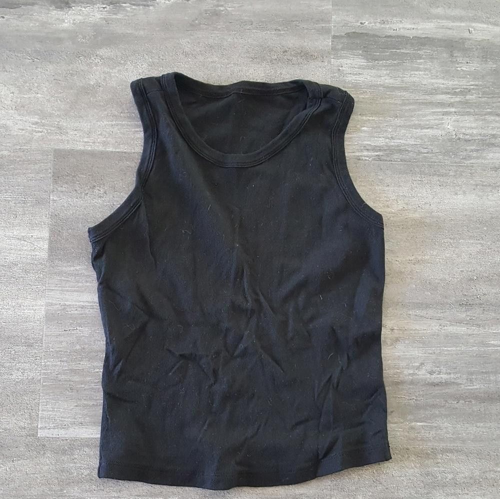 Designer Black On Black Basic Tank Size S / US 4 / IT 40 - 1 Thumbnail