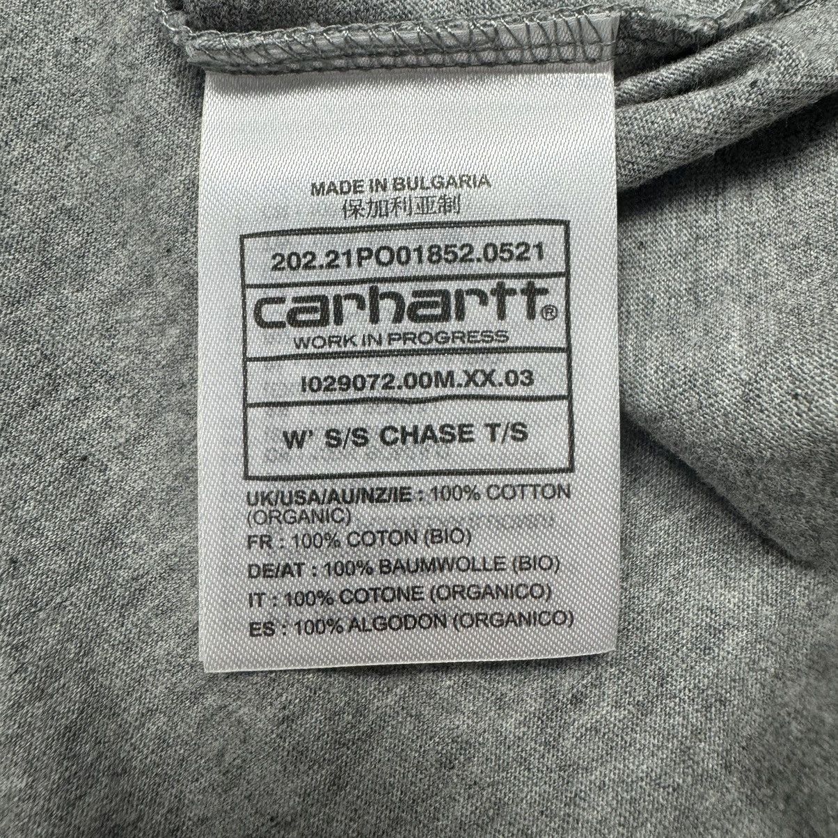 Carhartt Essential Carhartt Small Logo Embroidered Chase Grey Tee Size US L / EU 52-54 / 3 - 12 Thumbnail