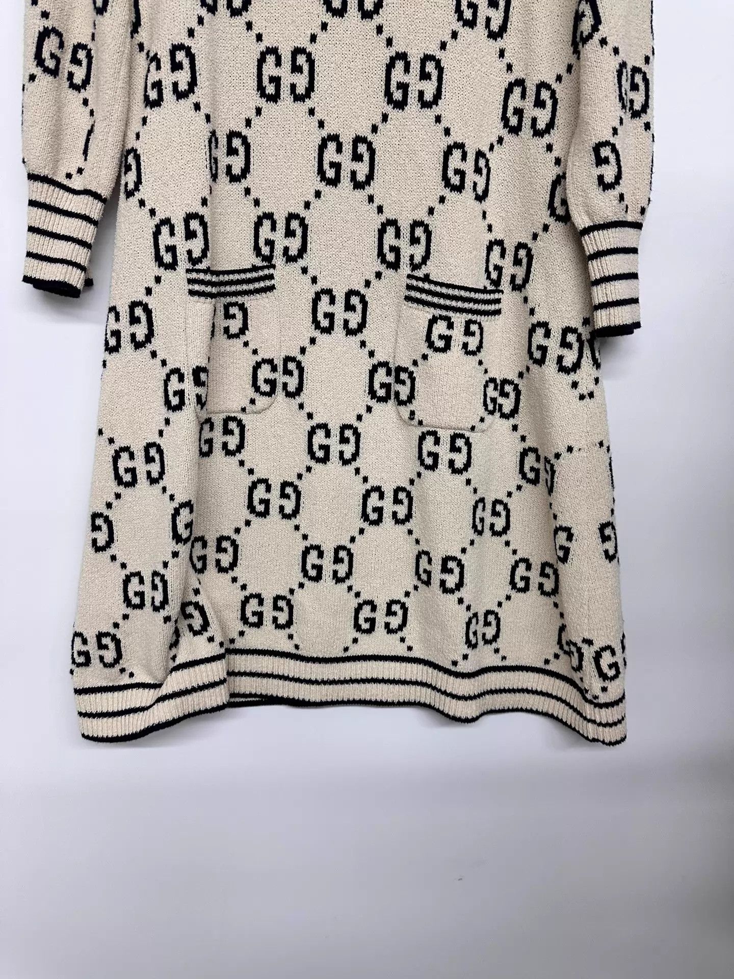 Gucci Gucci GG Knit all over print L dress Size L / US 10 / IT 46 - 5 Thumbnail