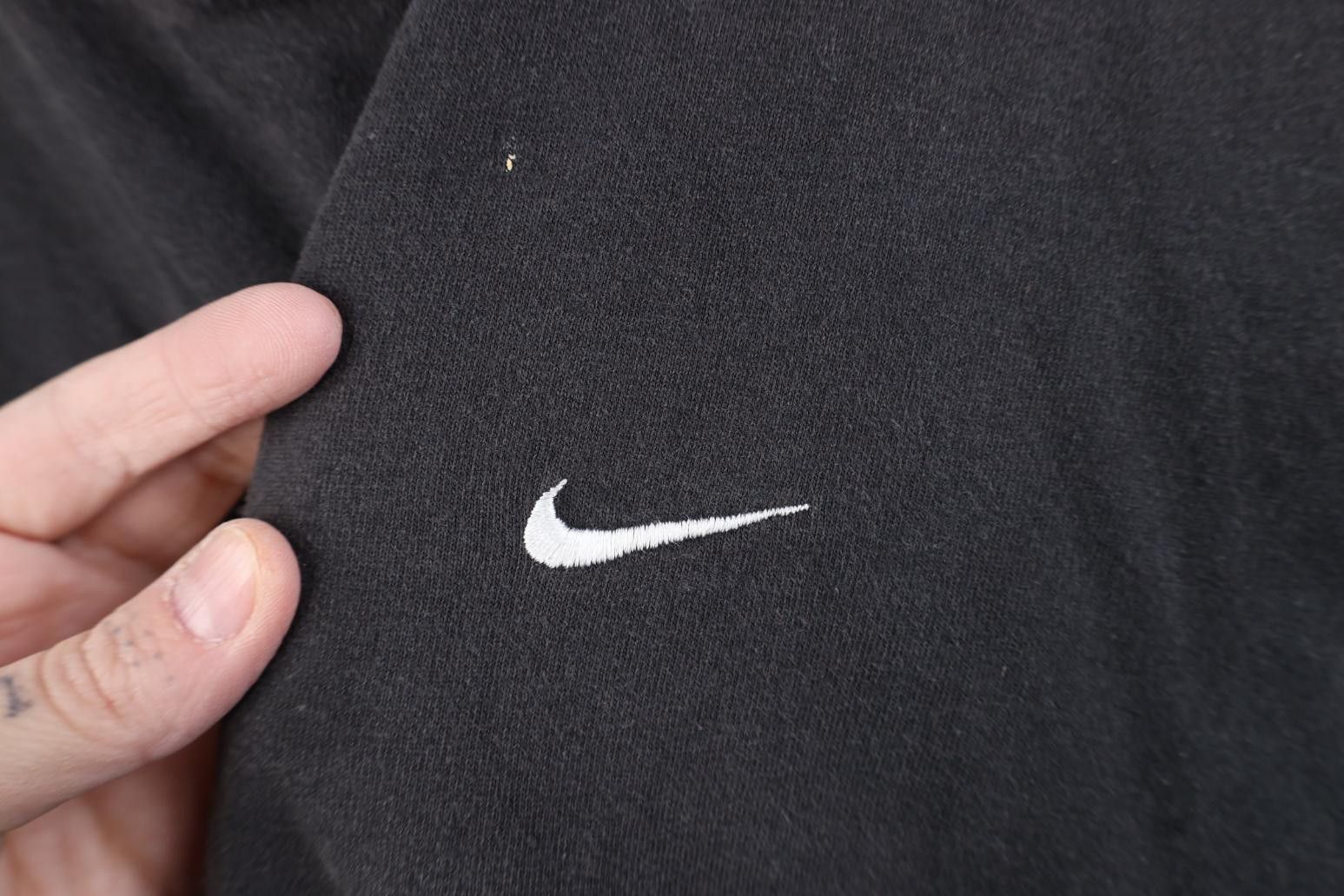 Nike Vintage Y2K Nike Sun Travis Scott Mini Swoosh T-Shirt Black Size US XL / EU 56 / 4 - 4 Thumbnail