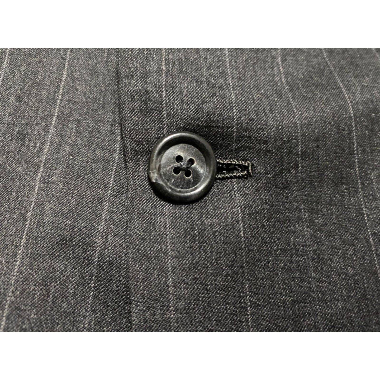 Vintage Hickey Freeman Blazer Mens Gray Wool 46 Striped Two-Button Long Sleeve Size US XXL / EU 58 / 5 - 4 Thumbnail