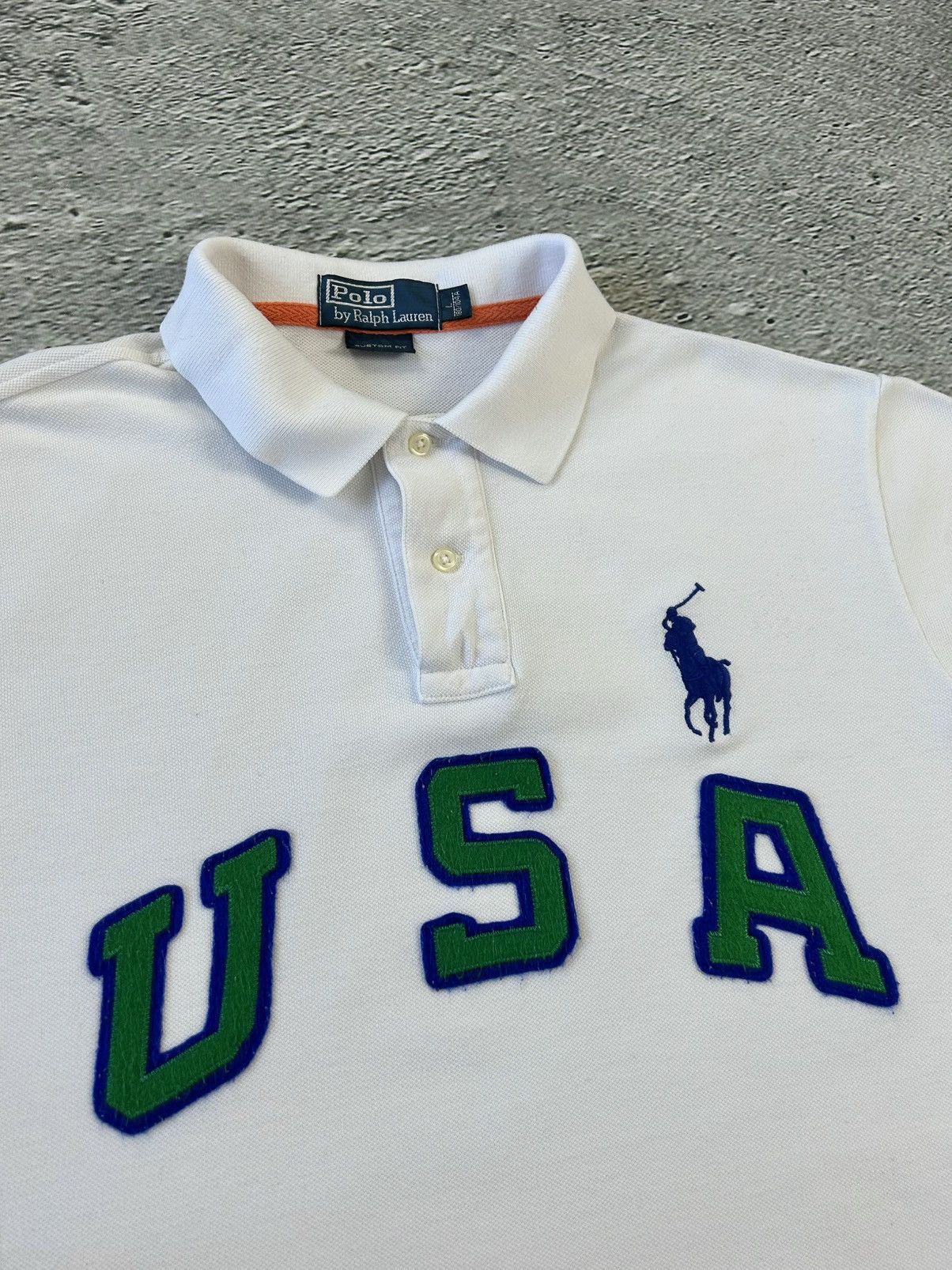 Polo Ralph Lauren × Ralph Lauren × Vintage Chief Keef Polo Ralph Lauren white USA big pony Size US L / EU 52-54 / 3 - 2 Thumbnail