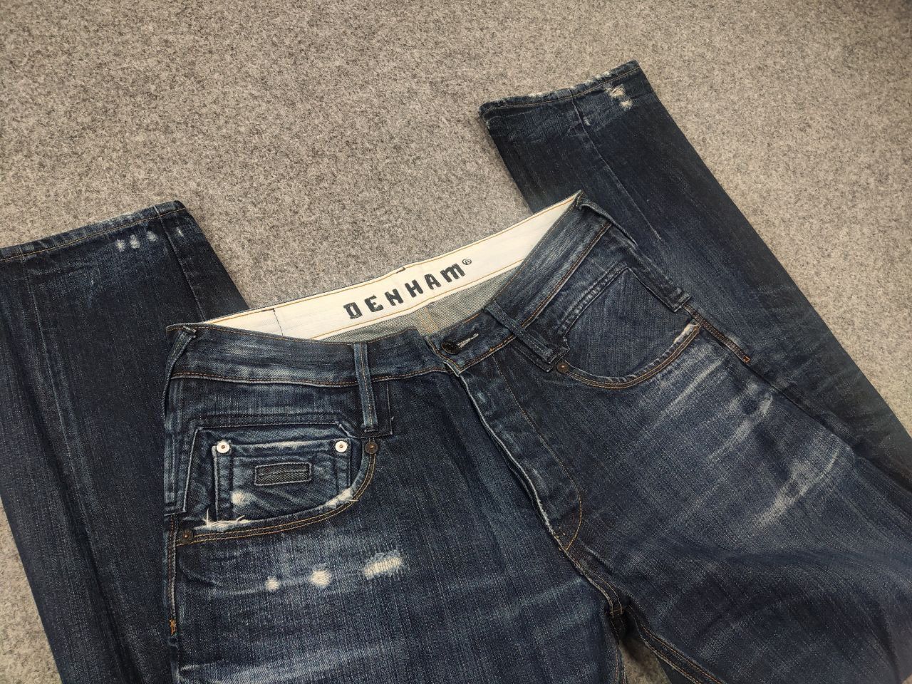DENHAM Denham the jeanmaker cutter Vintage Japan Denim Faded Jeans Size US 32 / EU 48 - 11 Thumbnail