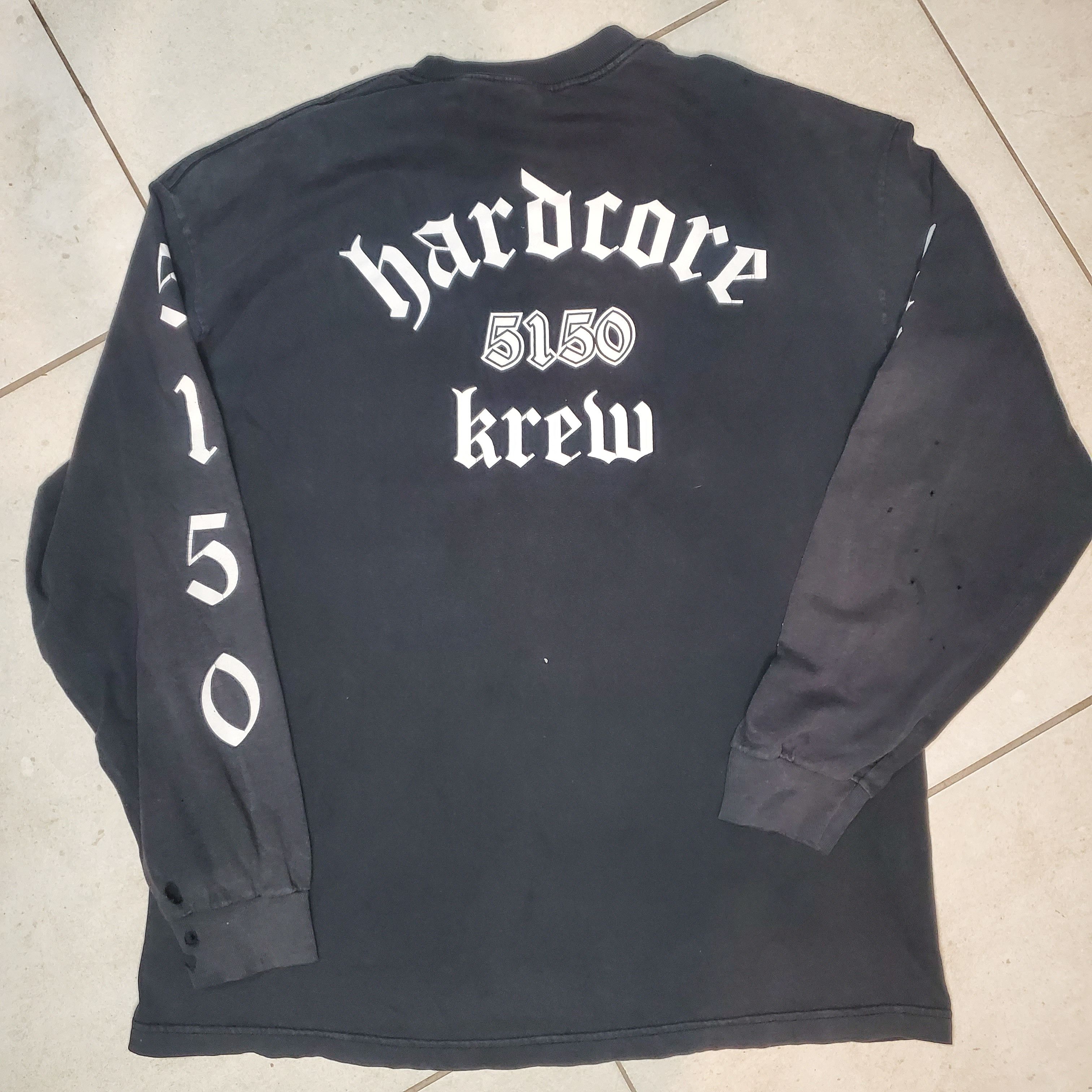Vintage Vintage'90s Thrasher biker Harley Davidson 5150 hardcore Size US XL / EU 56 / 4 - 6 Thumbnail